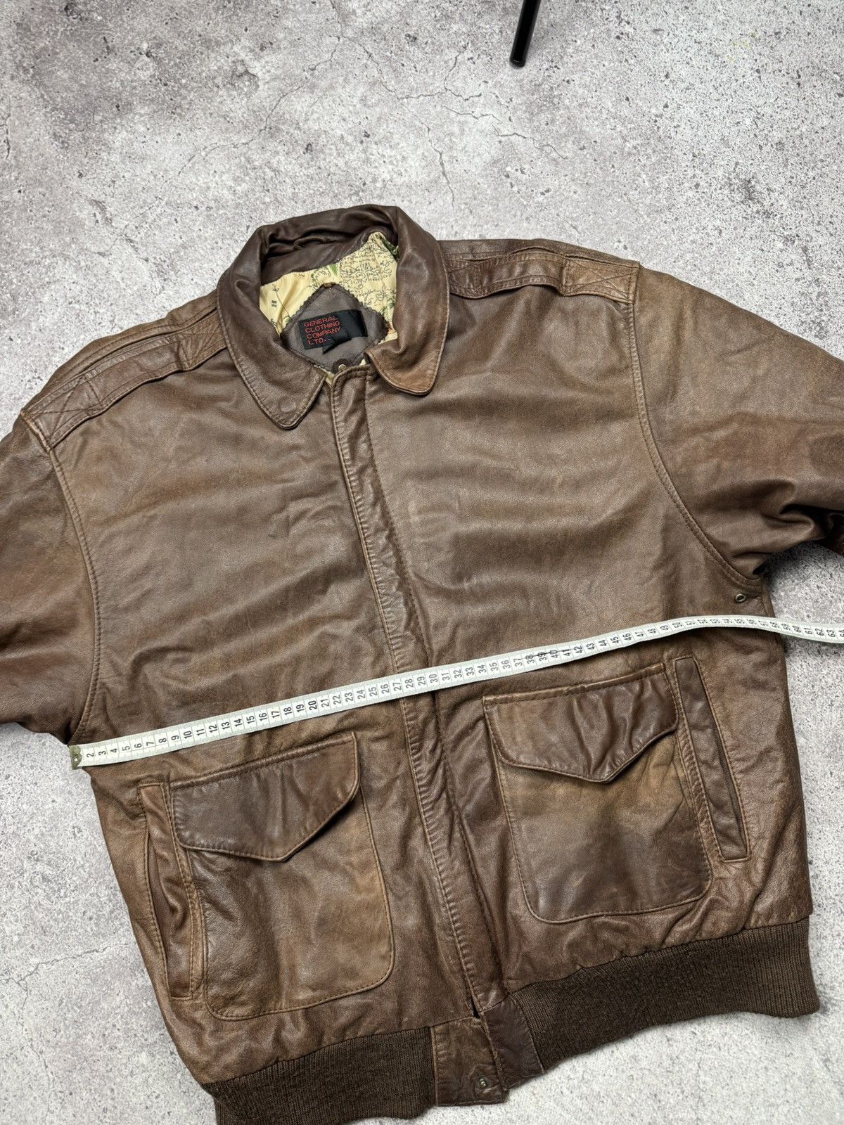 Japanese Brand Vintage Bomber Leather Jacket Avirex Schott Japanesse Y2K Size US L / EU 52-54 / 3 - 17 Thumbnail