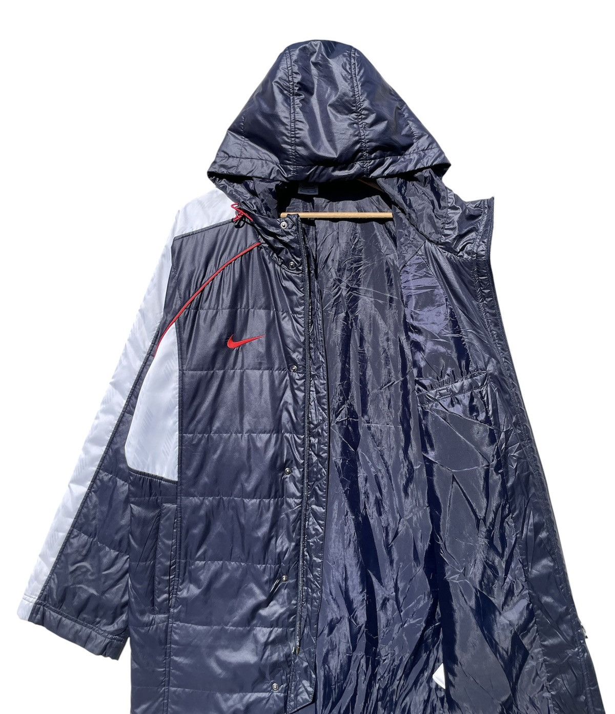 Nike 🔥Accept Binding Offer🔥 Vintage Nike Swooth Long Coat Jacket Size US XL / EU 56 / 4 - 7 Thumbnail