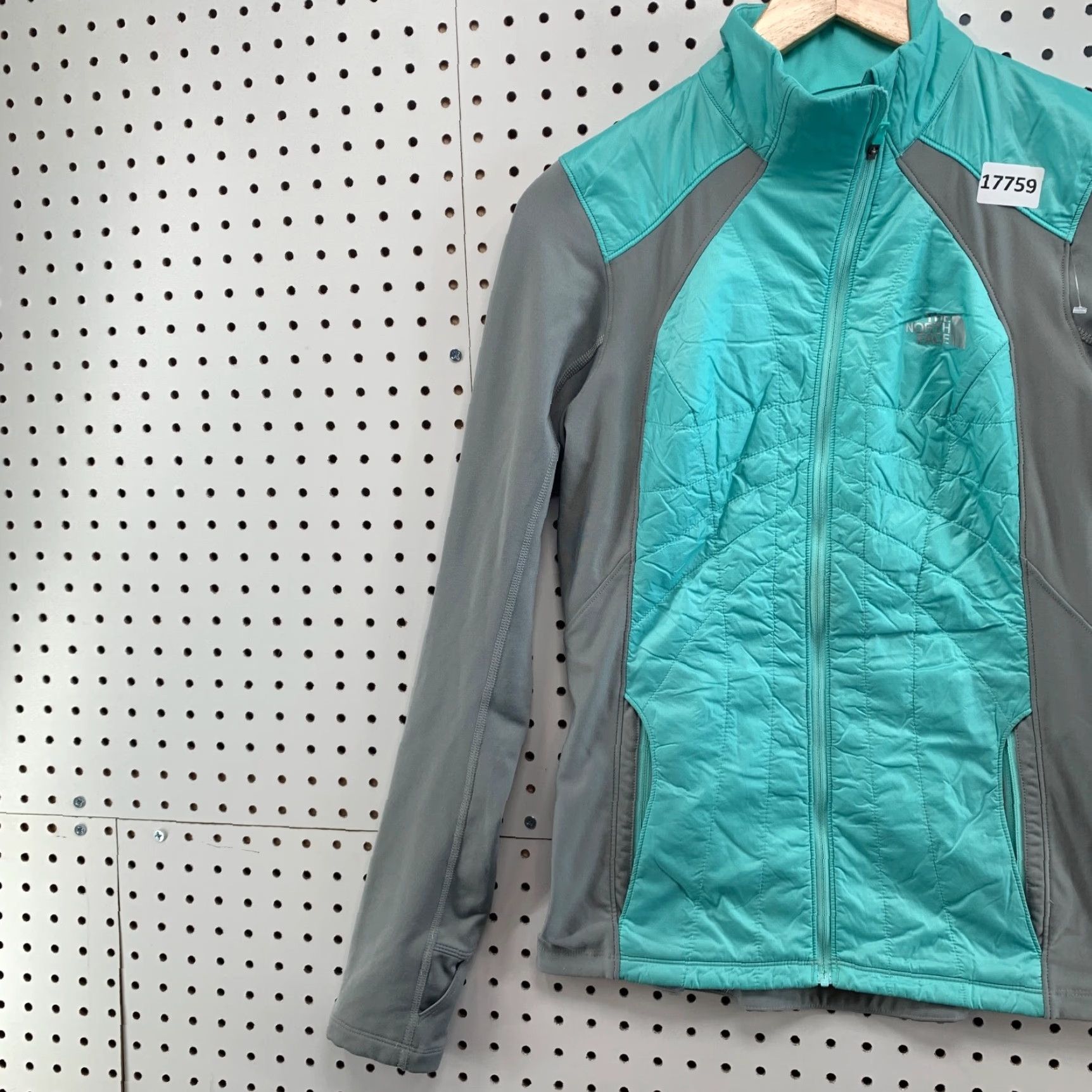 The North Face The North Face Womens Lightweight Jacket Teal Gray Medium Primaloft 8X25 Ladies fits 8X25 Womens Size M / US 6-8 / IT 42-44 - 3 Thumbnail