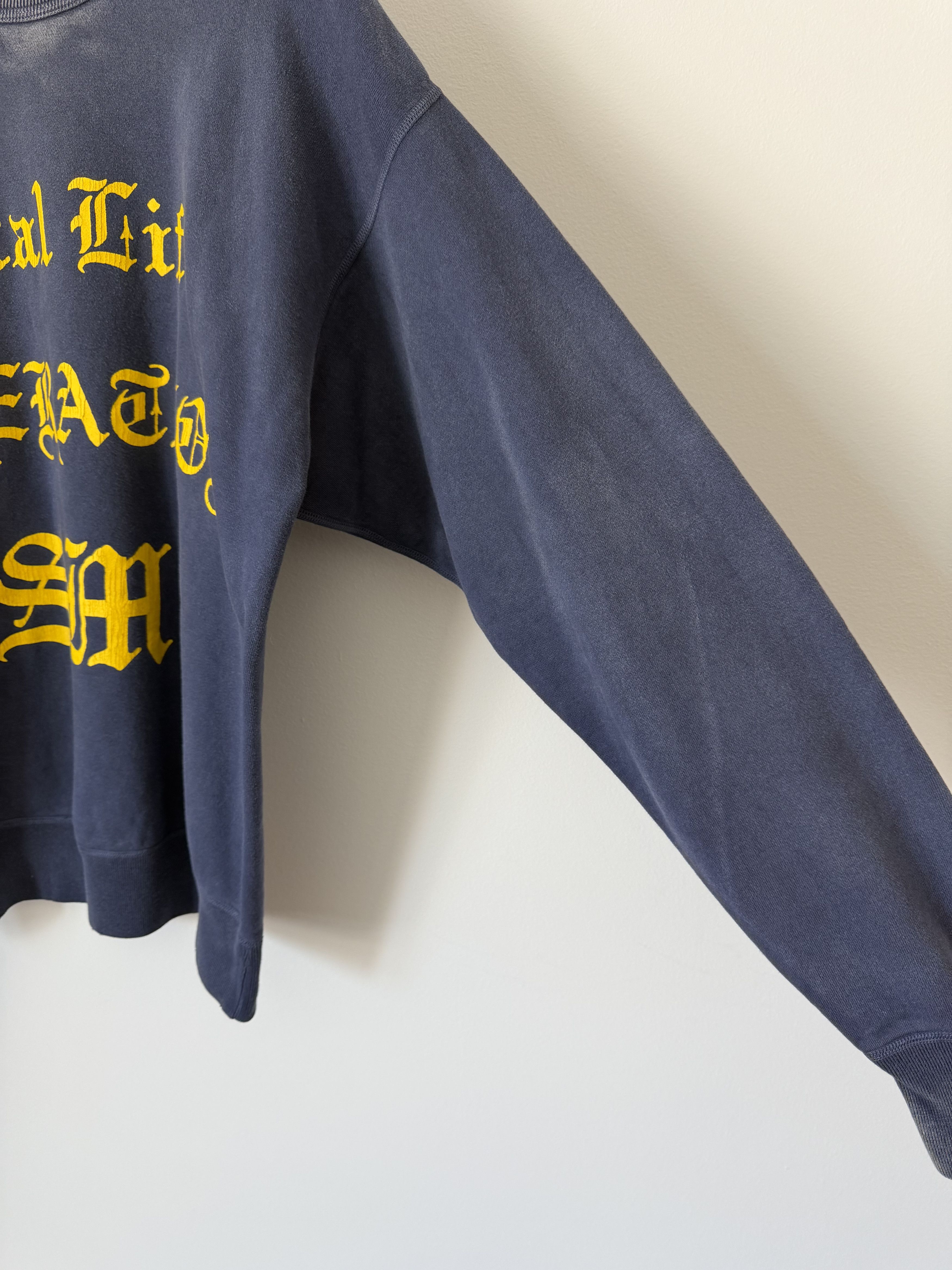 Saint Michael Saint Michael Fatal Life Crewneck Sweatshirt in Navy Size US L / EU 52-54 / 3 - 4 Thumbnail