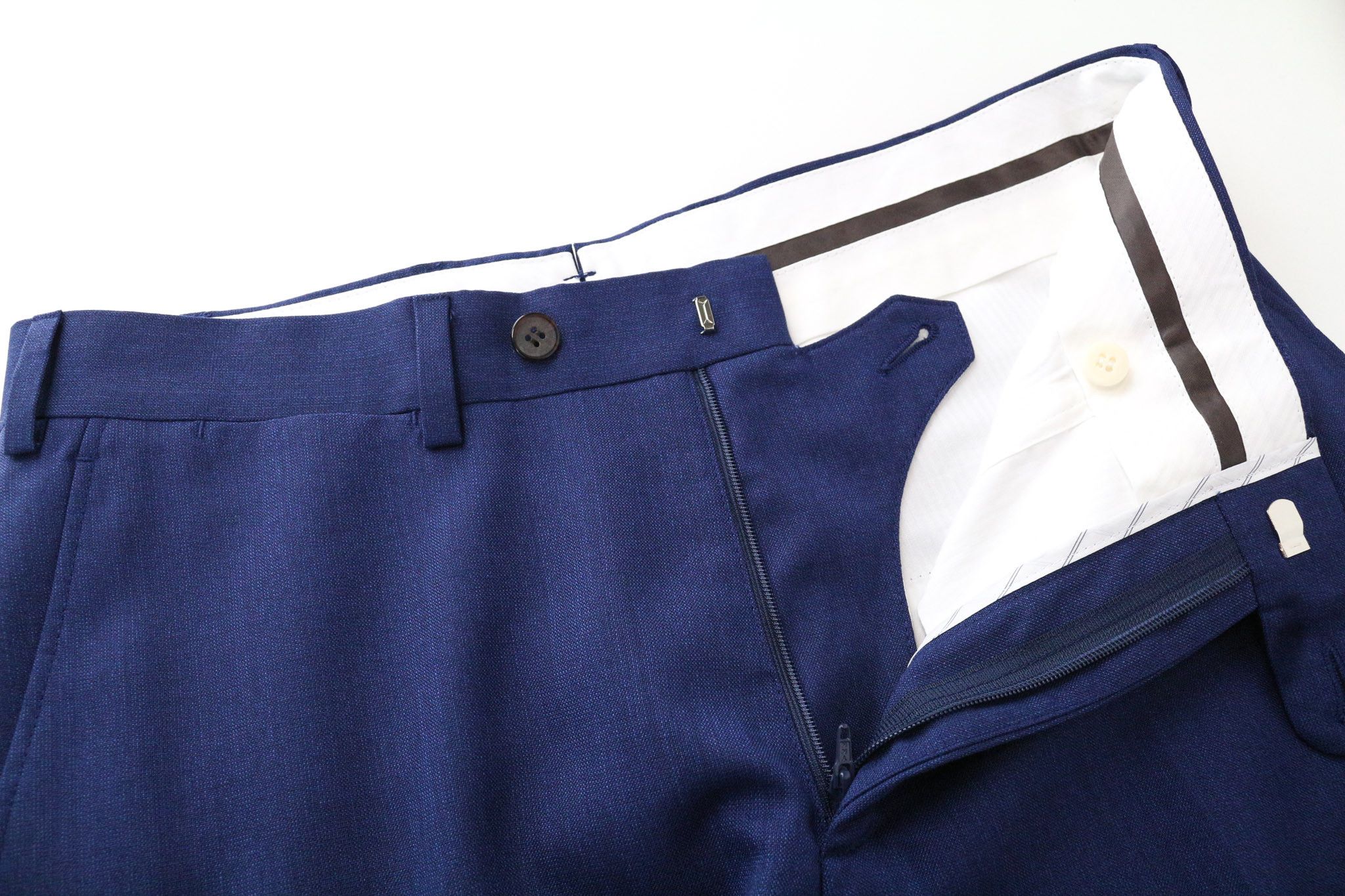 Suitsupply FERRARA UK36R Blue Wool Slim Suit 75037 Size 36R - 12 Thumbnail