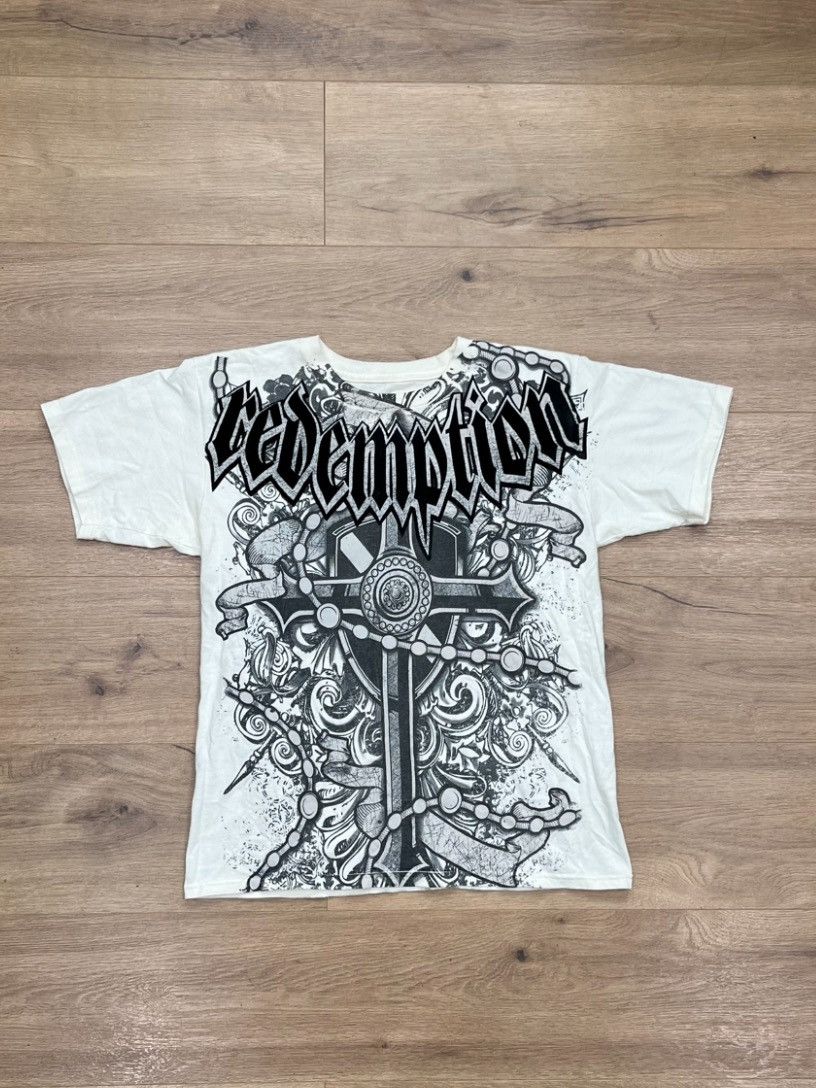 Other Y2k redemption cross shirt with cross design Size US S / EU 44-46 / 1 - 1 Thumbnail