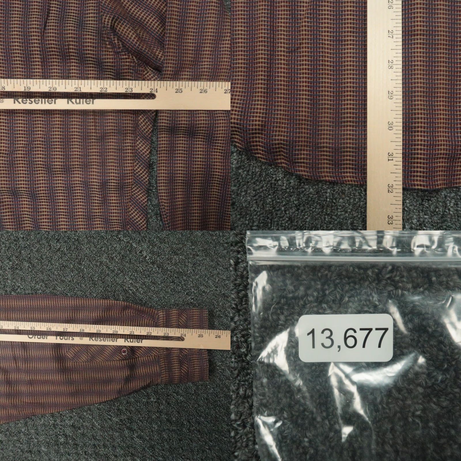 Robert Graham Robert Graham Shirt Men XL Brown Geometric Long Sleeve Button-Up with Contrasting Trim Vintage? No. Size US XL / EU 56 / 4 - 8 Thumbnail