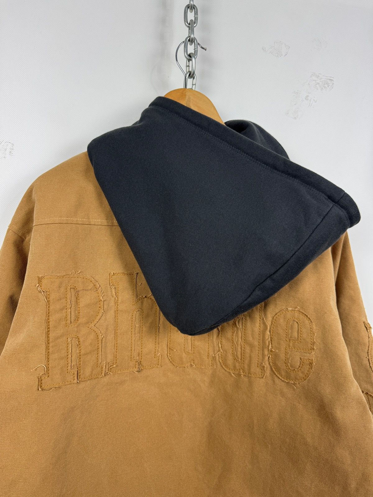 Rhude Rhude Flame Hooded Work Jacket Size US XL / EU 56 / 4 - 17 Thumbnail