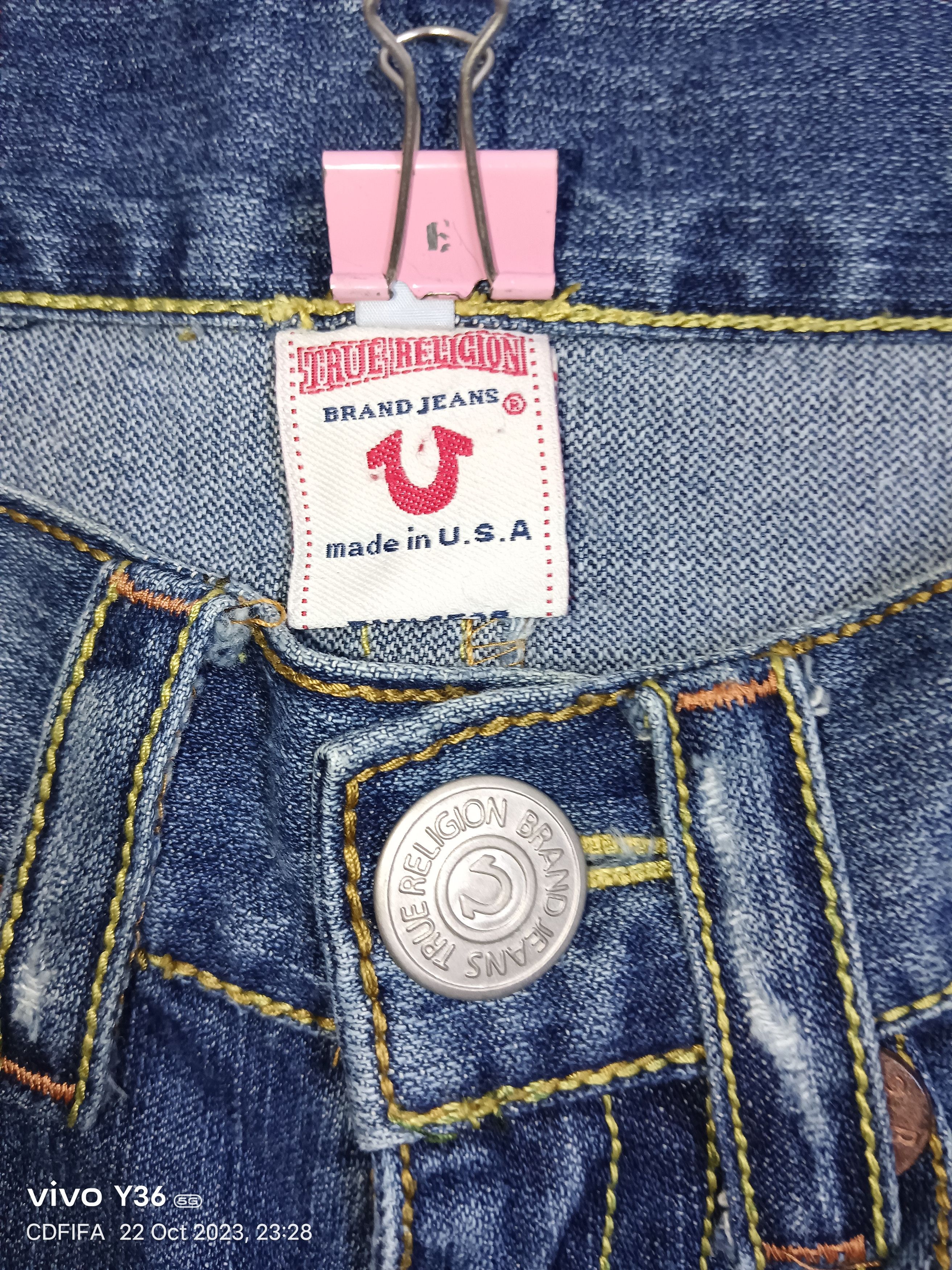 American Edition Hot🔥🔥True Religion BigT Seditionaries Super Flare Jeans Size US 30 / EU 46 - 6 Thumbnail