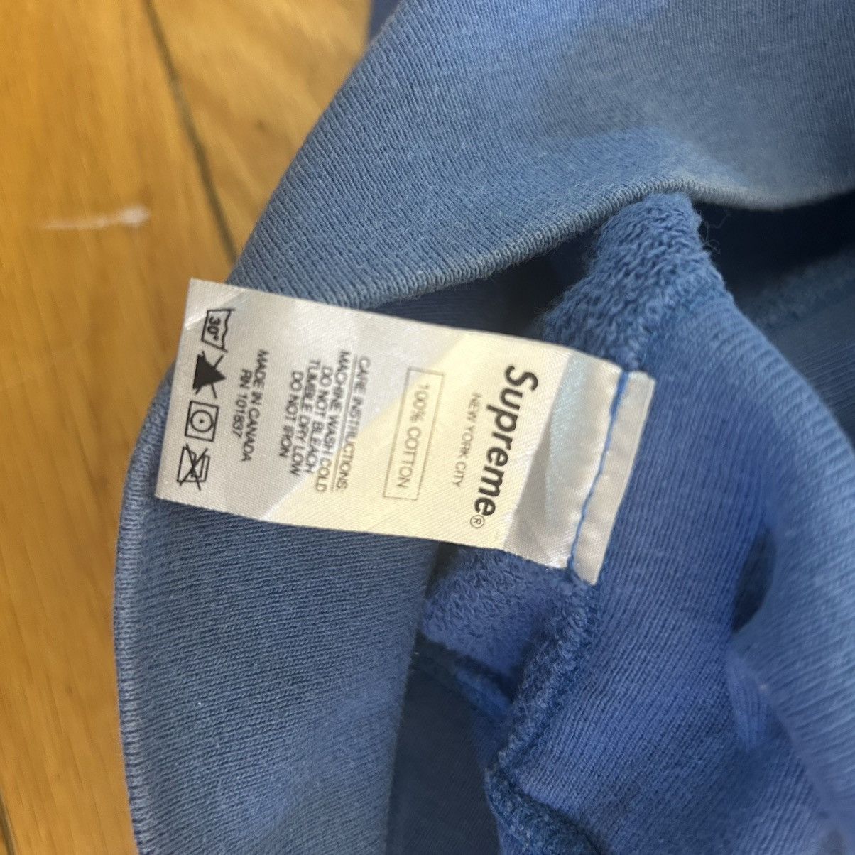 Supreme Supreme Thrasher Hooded Sweatshirt Blue Medium Size US M / EU 48-50 / 2 - 6 Thumbnail