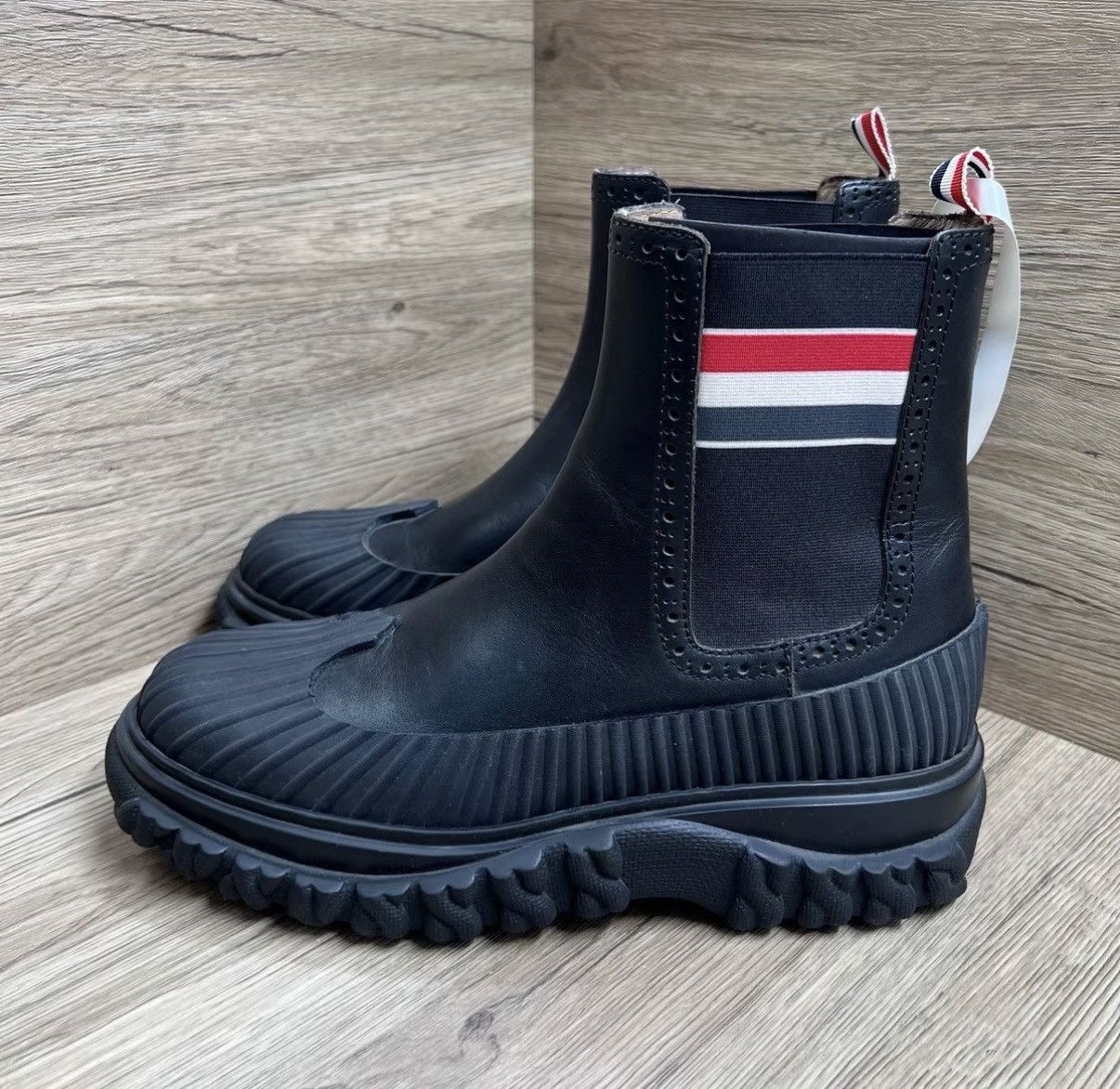 Thom Browne Thom Browne Striped Ankle Boots J41 Size US 6 / IT 36 - 1 Thumbnail
