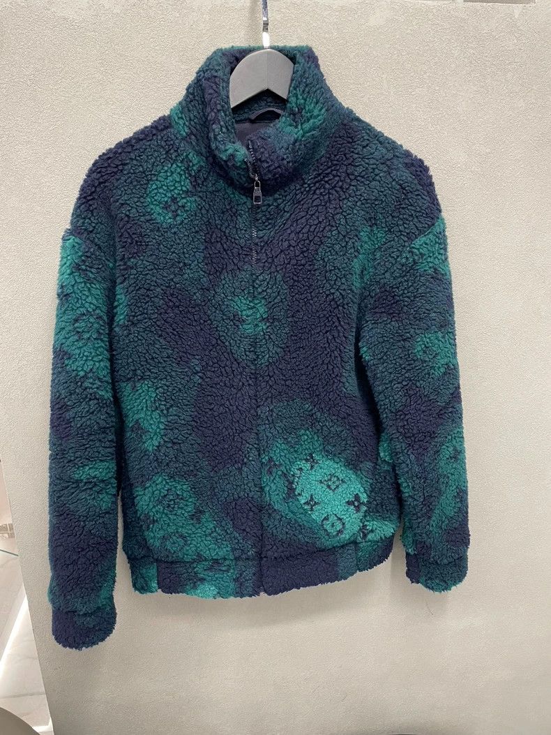Louis Vuitton Louis Vuitton Green Teddy Fleece Jacket - dmc Size US S / EU 44-46 / 1 - 1 Thumbnail