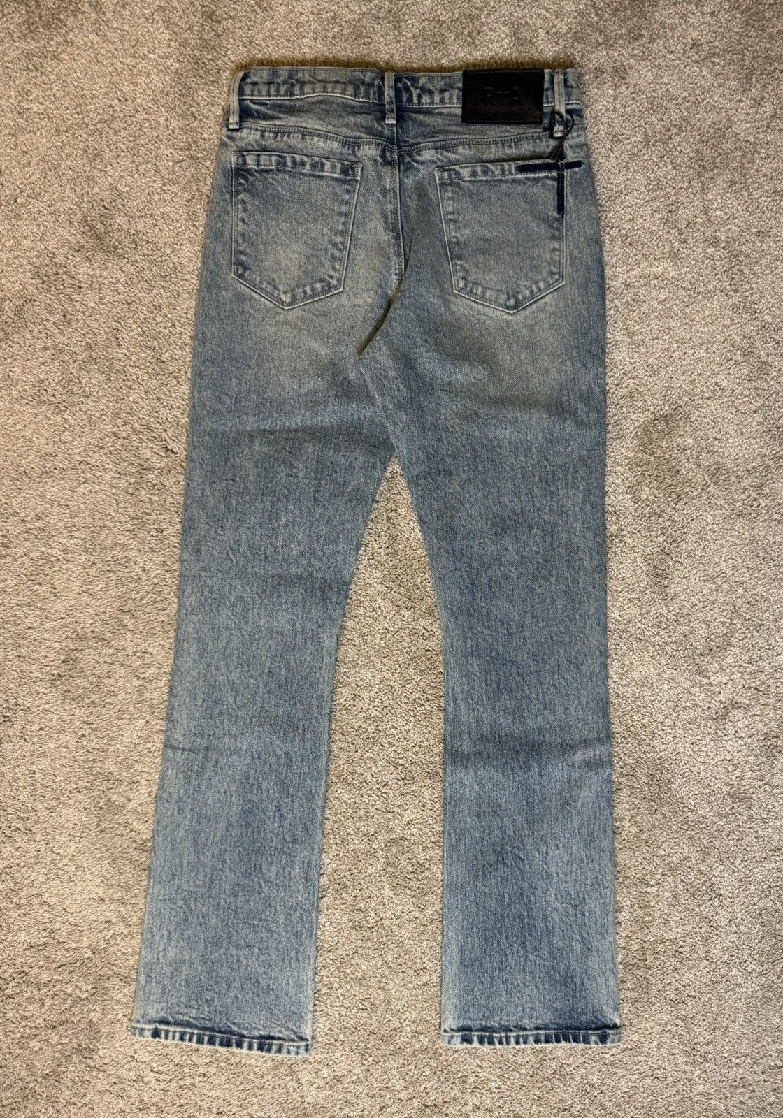 Rta RTA Denis Vintage Light Blue Mini Flare Jeans Size US 29 - 2 Thumbnail