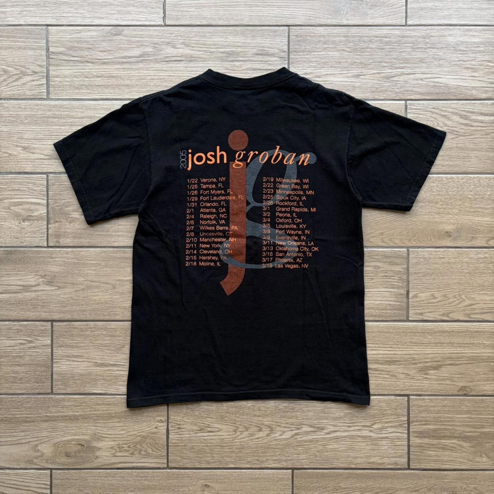 Anvil Vintage 2005 Josh Groban Tour T-Shirt Size US M / EU 48-50 / 2 - 2 Thumbnail