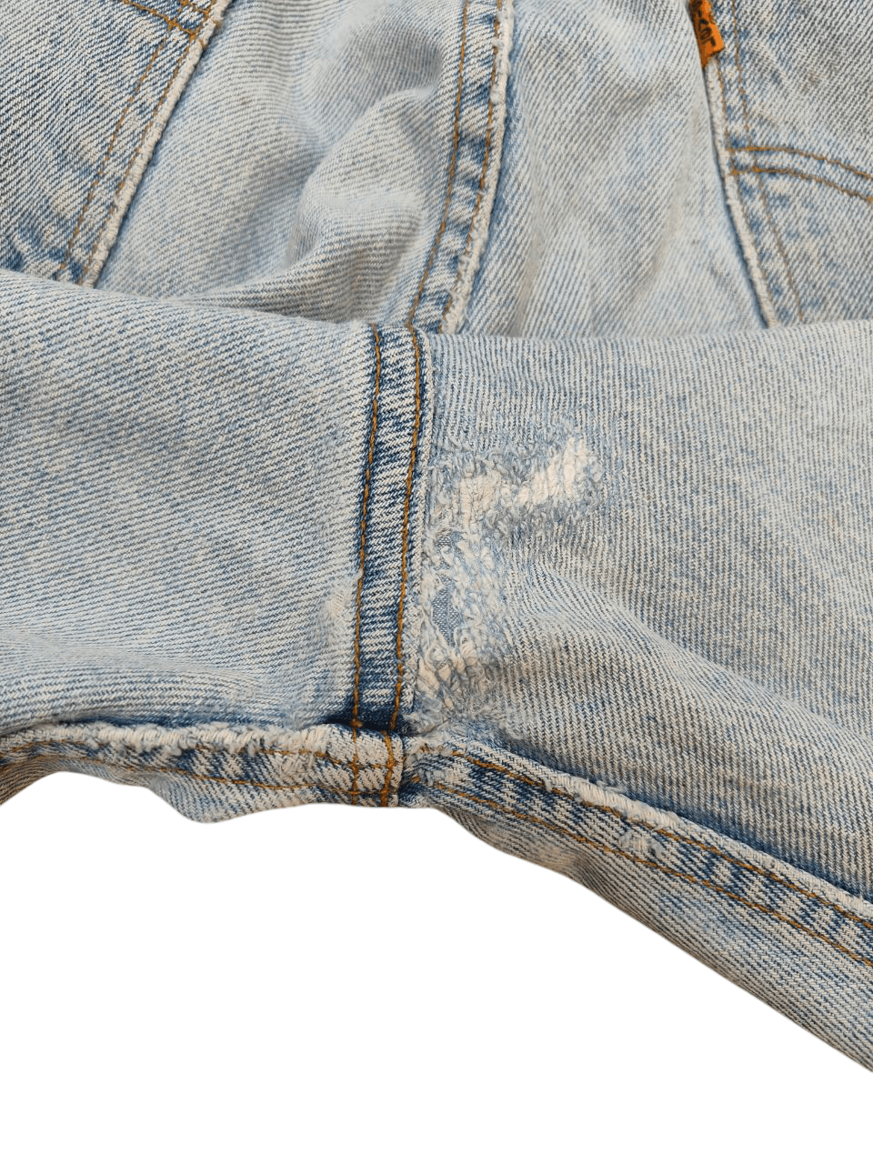 90's Vintage Levi's 505 Orange Tab Denim, Made in USA