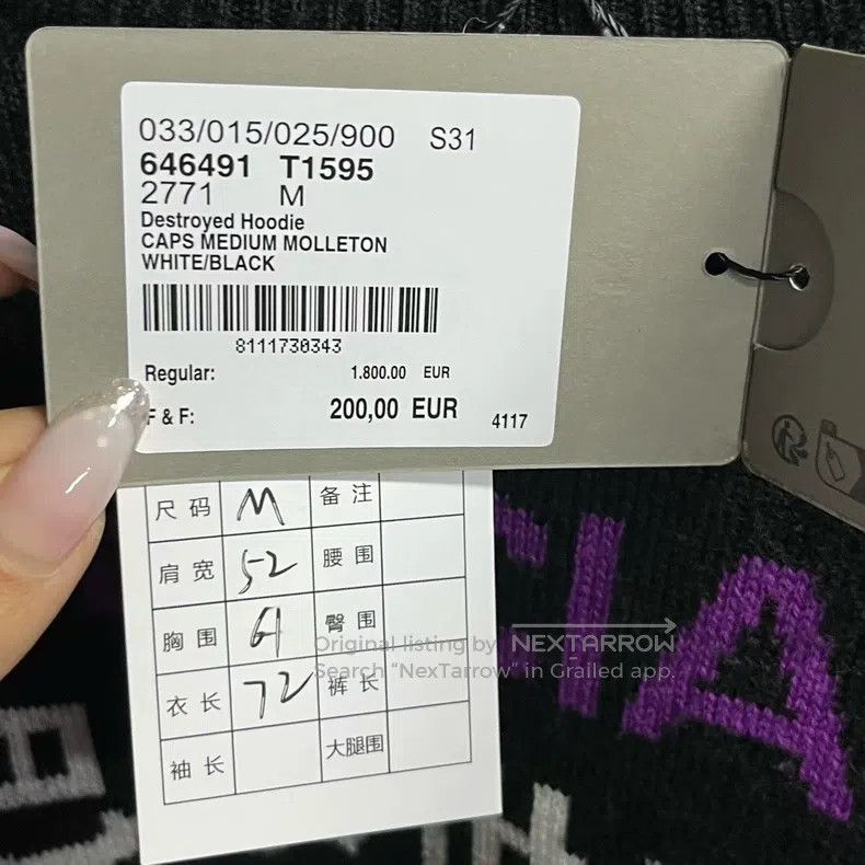 Balenciaga Balenciaga Black Logo Letter Embroidered Crewneck Long-sle Size US M / EU 48-50 / 2 - 4 Thumbnail