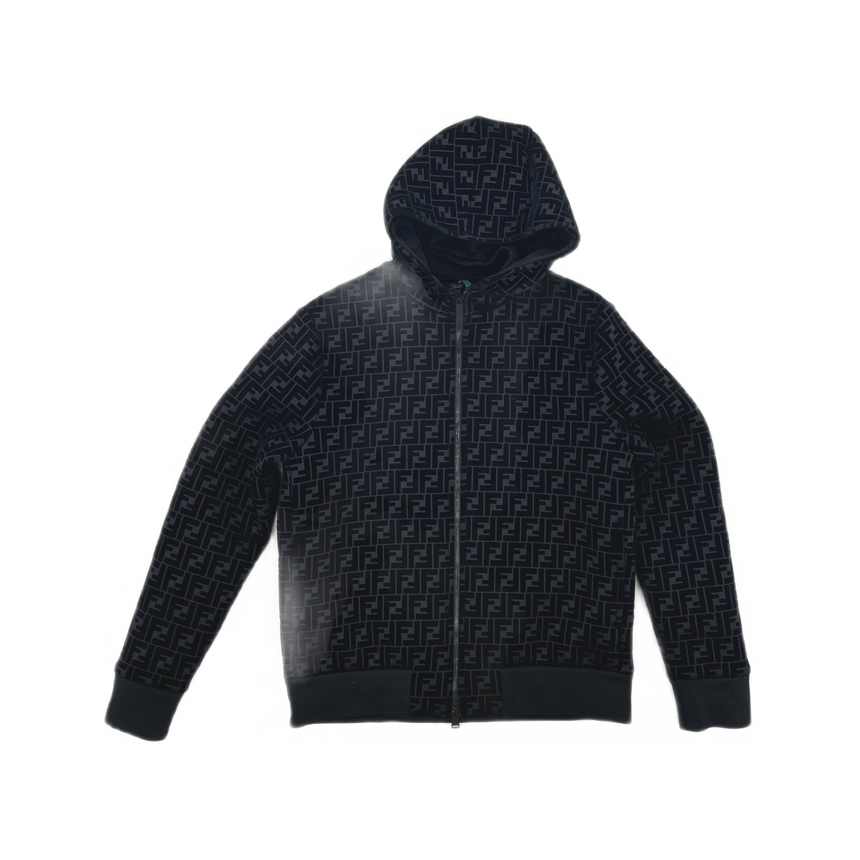 Fendi Fendi FF Logo Zip-Up Hoodie Size M Size US M / EU 48-50 / 2 - 1 Thumbnail