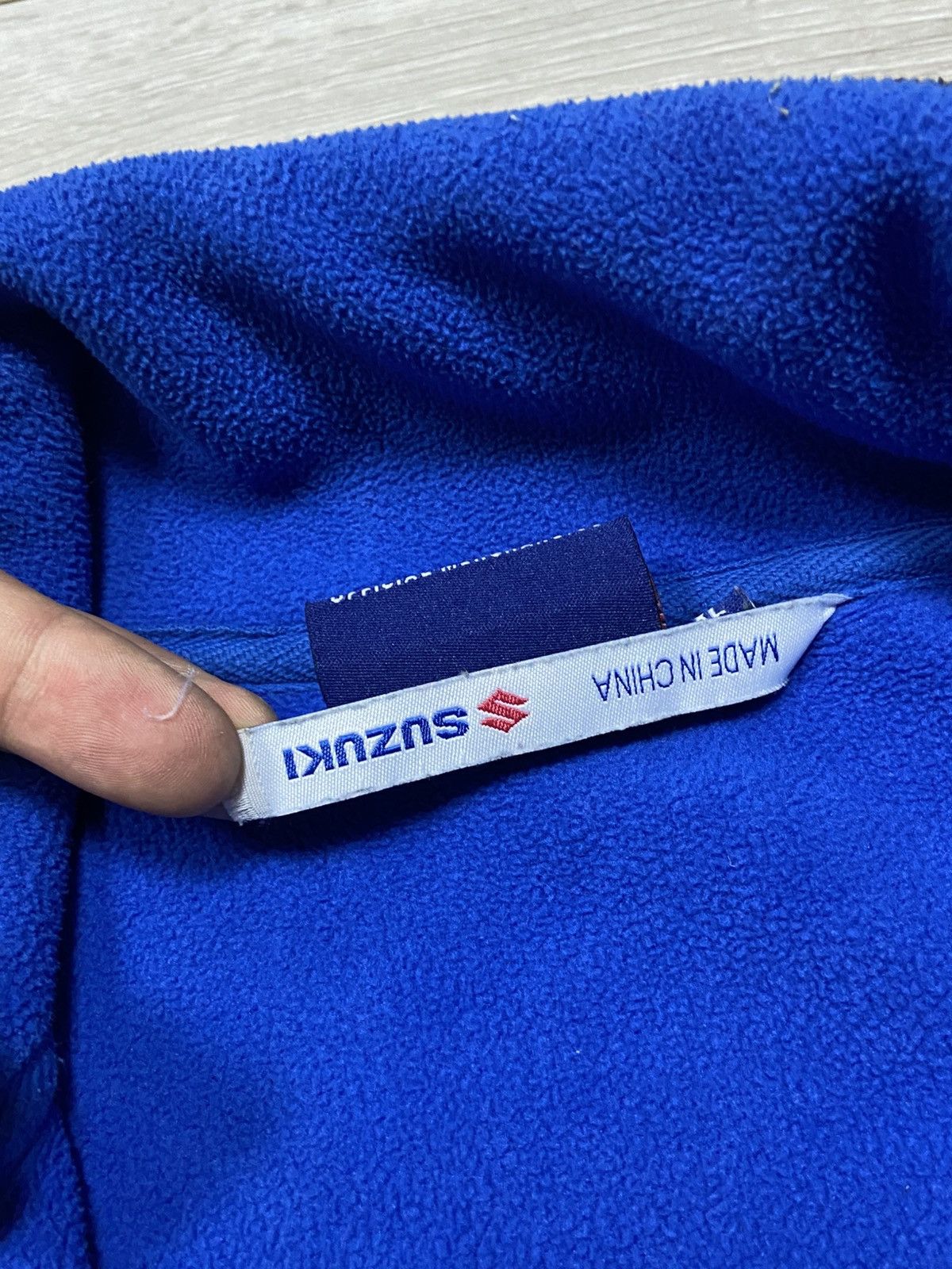 Vintage Suzuki vintage big logo zip sweatshirt fleece Size US XL / EU 56 / 4 - 9 Thumbnail