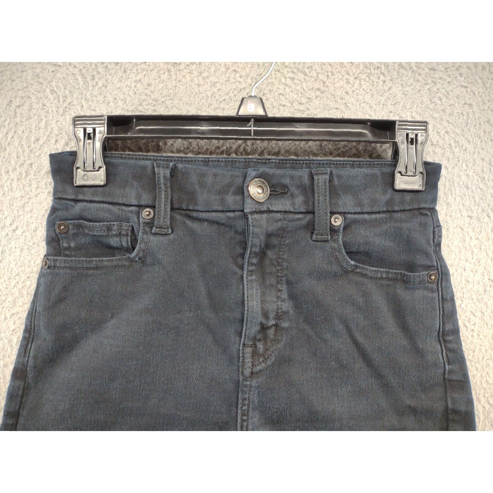 American Eagle Outfitters American Eagle Black Wash Curvy High Rise Shortie Next Level Stretch SZ 2 Women Shorts XS? Size 26" / US 2 / IT 38 - 3 Thumbnail