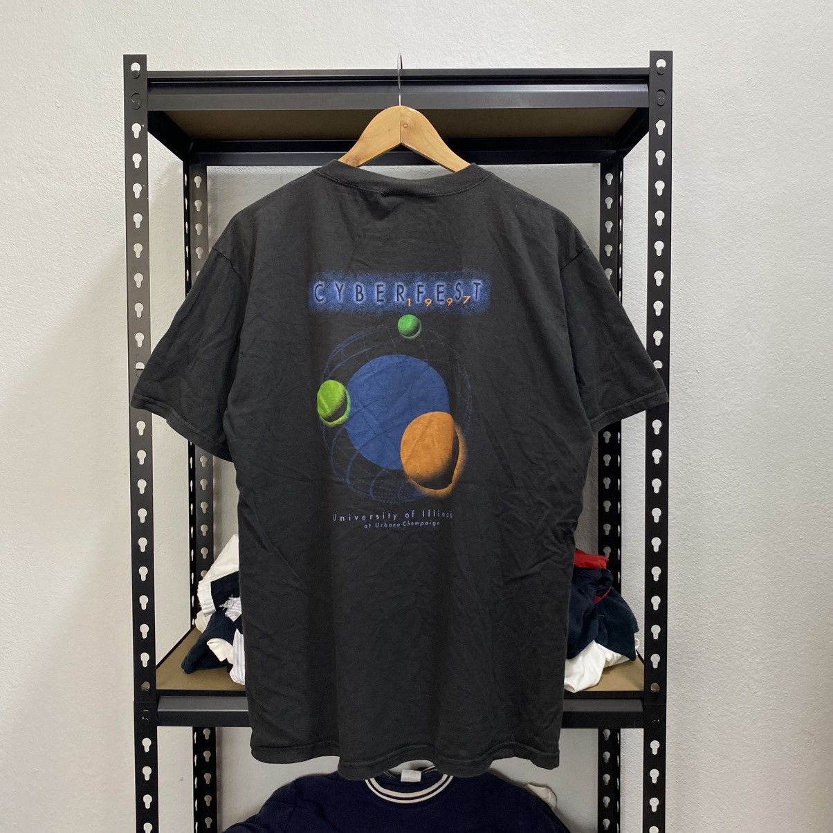 Jansport Vintage Cyberfest 90s Tshirt Jansport Size US L / EU 52-54 / 3 - 1 Thumbnail