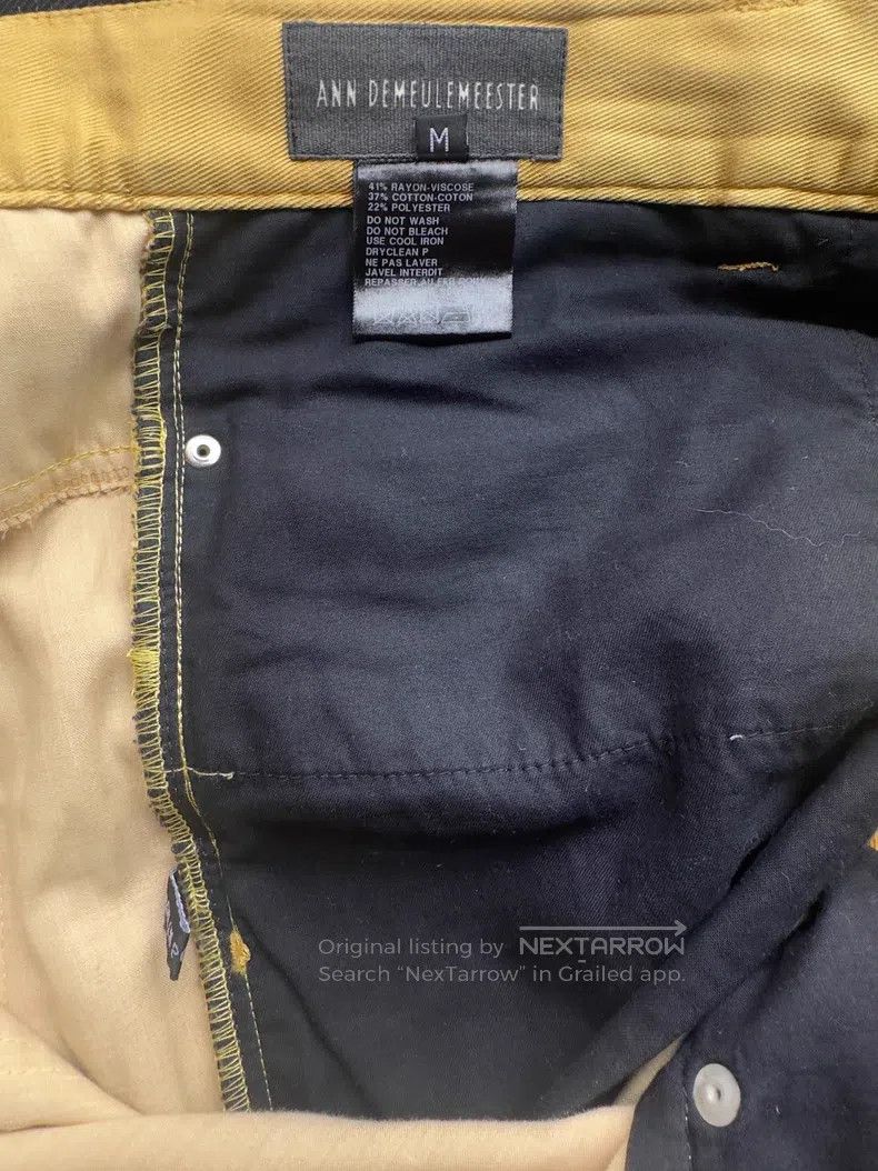 Ann Demeulemeester Ann Demeulemeester size M Gold thread blended fabric pants Size 22" - 5 Thumbnail