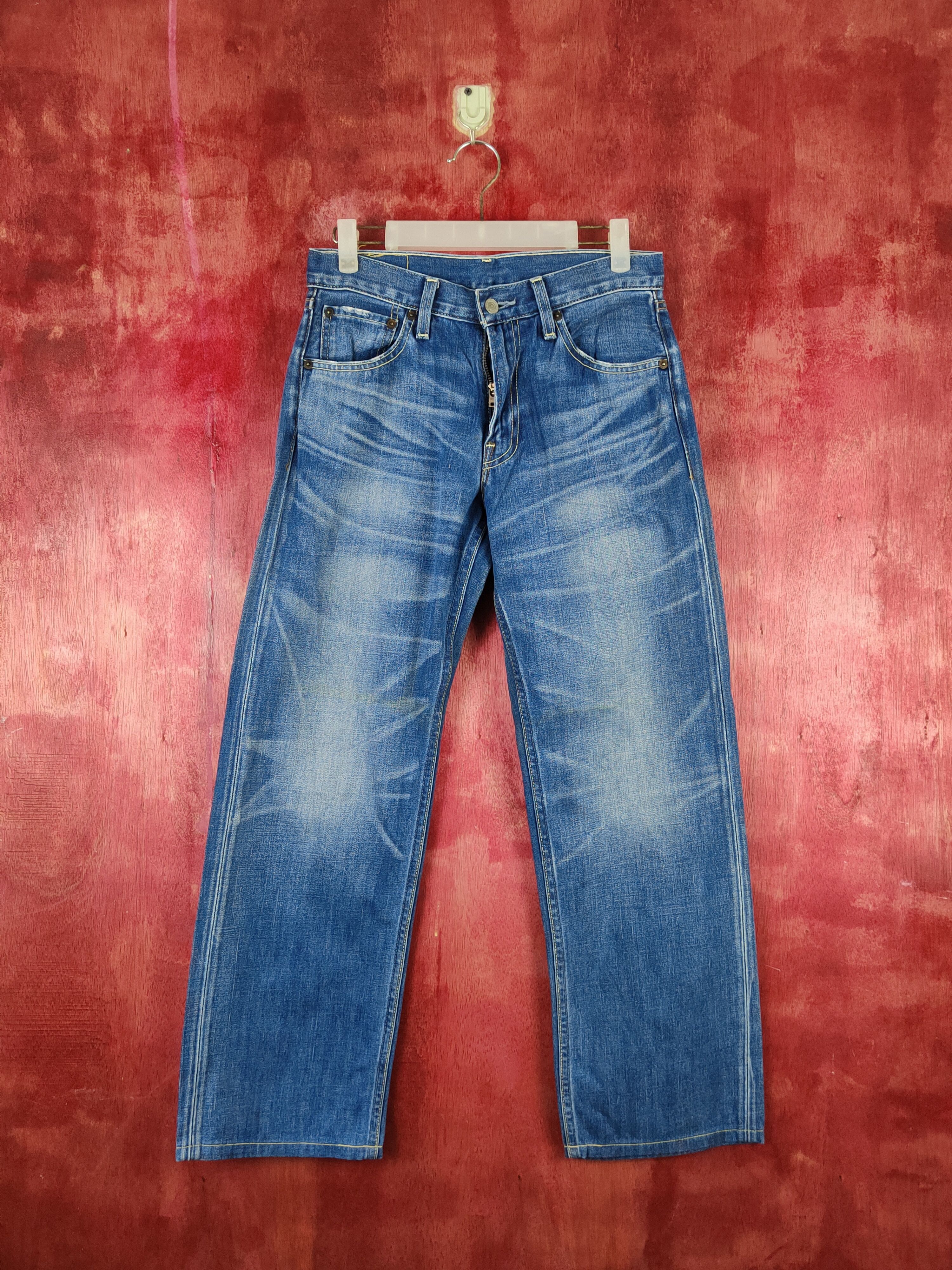 Levi's Blue Distressed Ripped denim Jeans #S1831