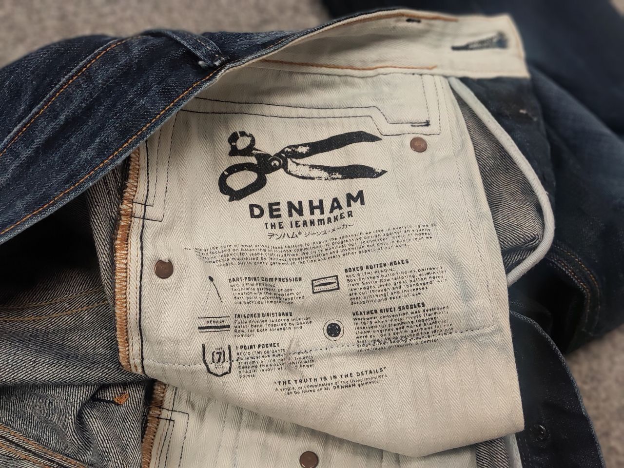 DENHAM Denham the jeanmaker cutter Vintage Japan Denim Faded Jeans Size US 32 / EU 48 - 15 Thumbnail