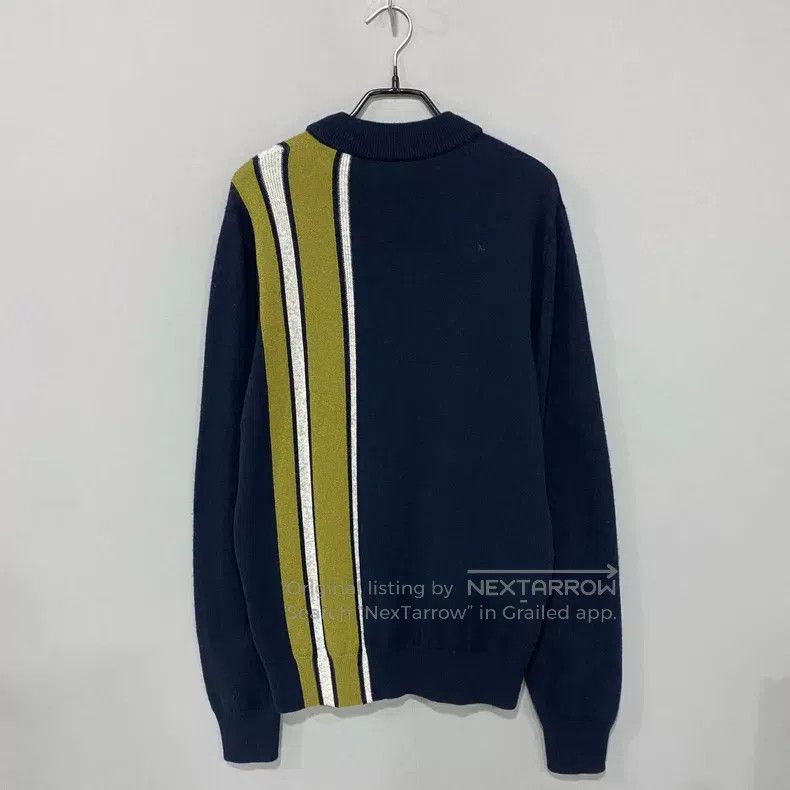 Hermes Hermes Dark Blue Double-layer Ribbed Collar Cashmere Sweat Size S / US 4 / IT 40 - 3 Thumbnail