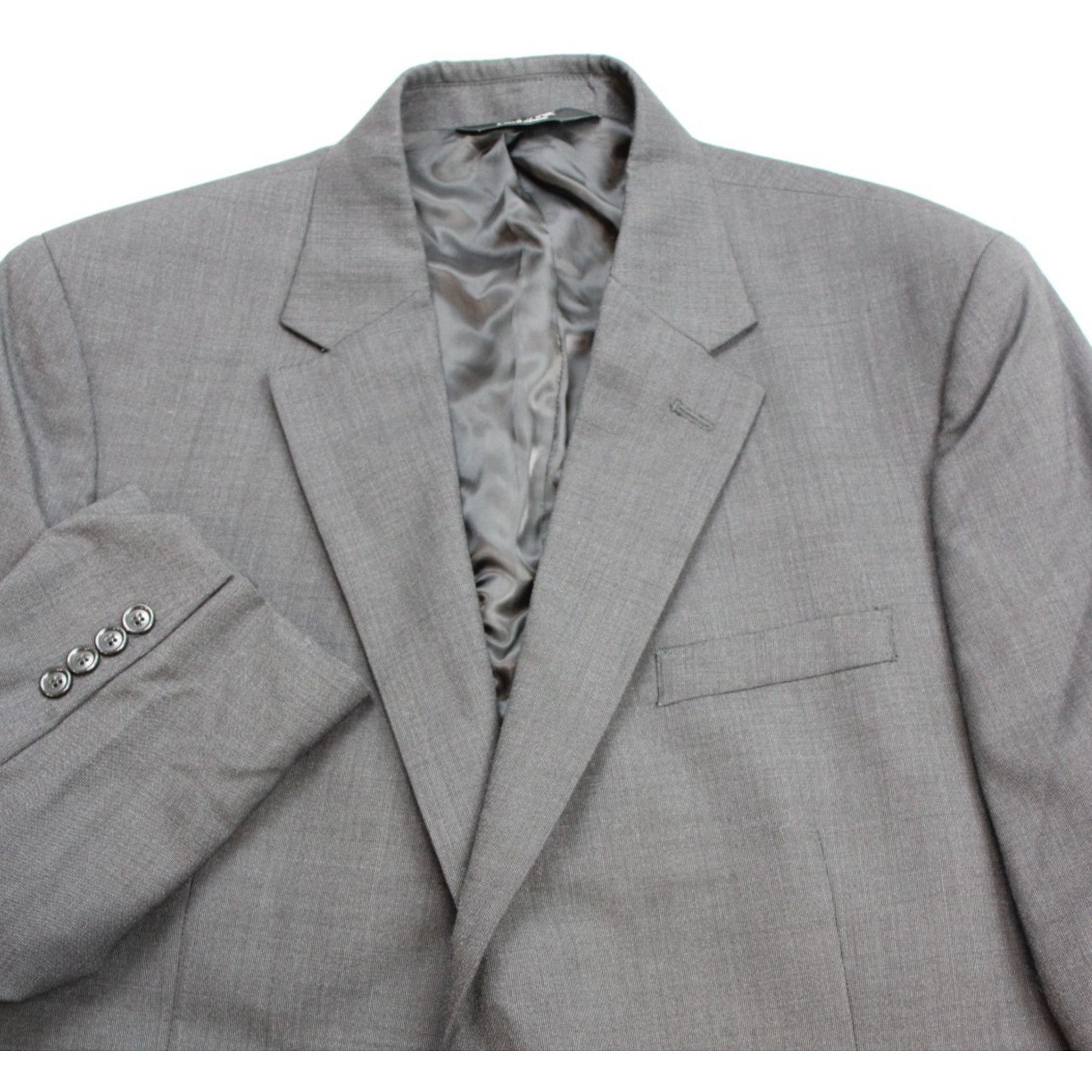 Jos. A. Bank Jos A Bank Blazer Mens 46R Gray Wool 2 Button Notch Lapel Size 46R - 3 Thumbnail