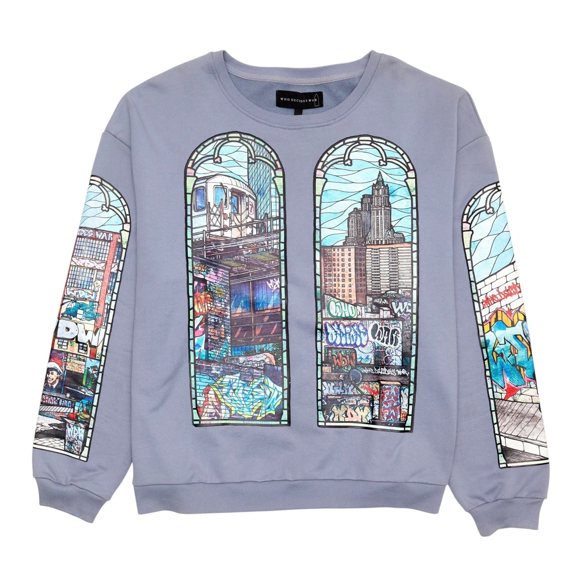 Who Decides War Politics As Usual Crewneck Sweatshirt Periwinkle Size US L / EU 52-54 / 3 - 1 Thumbnail