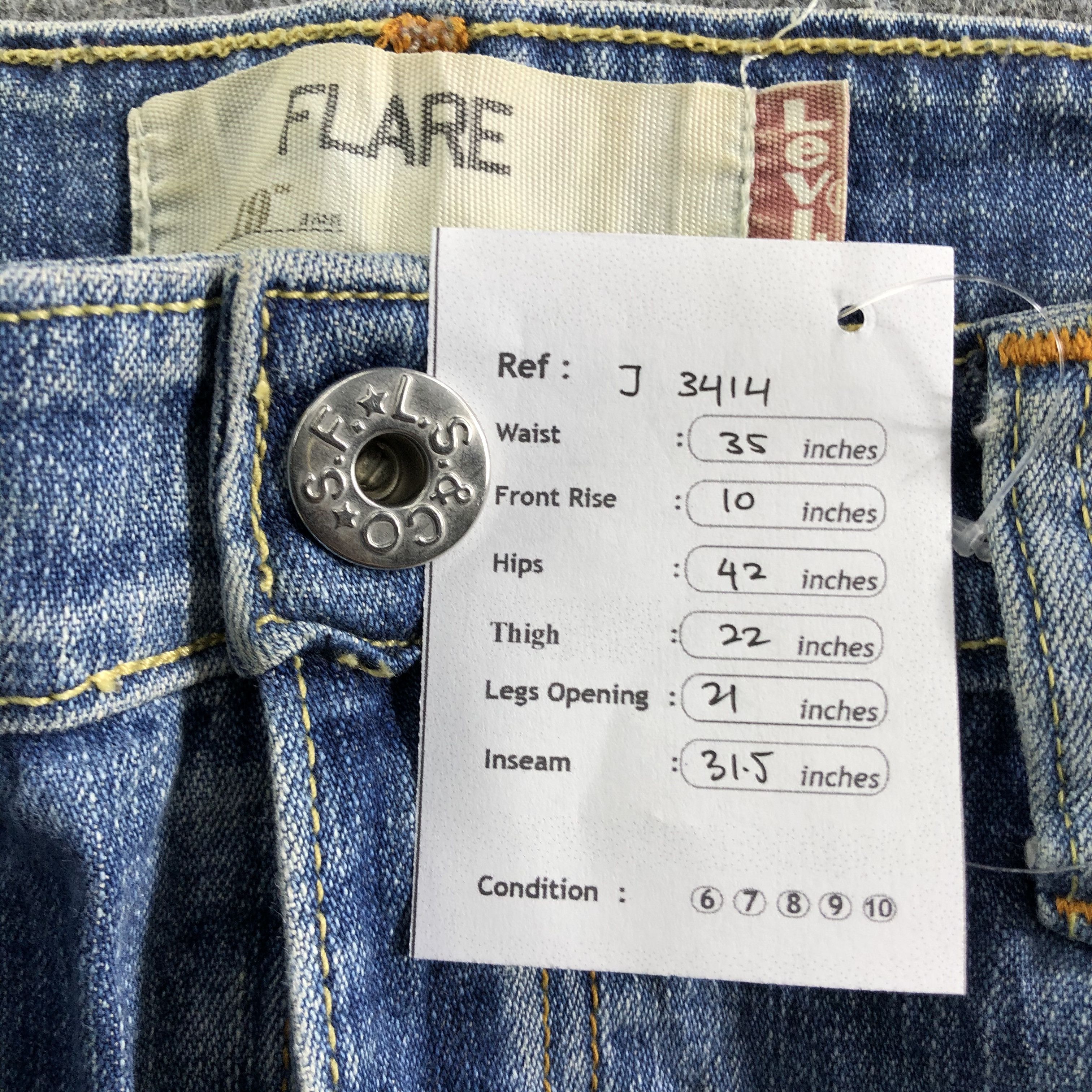 Levi's Vintage Levis Jeans-J3414 Size 35" - 11 Thumbnail