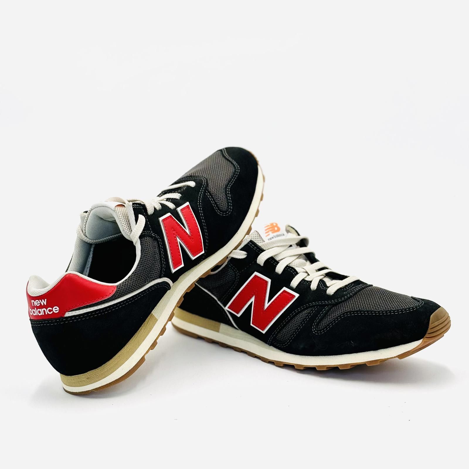 New Balance New Balance NB 373 Running Shoes Unisex Low-Top Black/Red Size US 12 / EU 45 - 2 Thumbnail