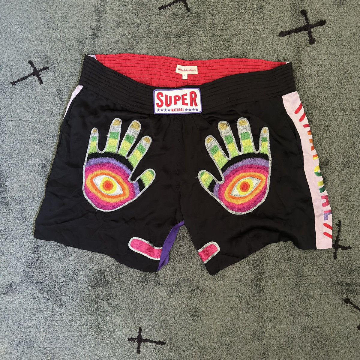 Archive Walter Van Beirendonck Embroidered Shorts