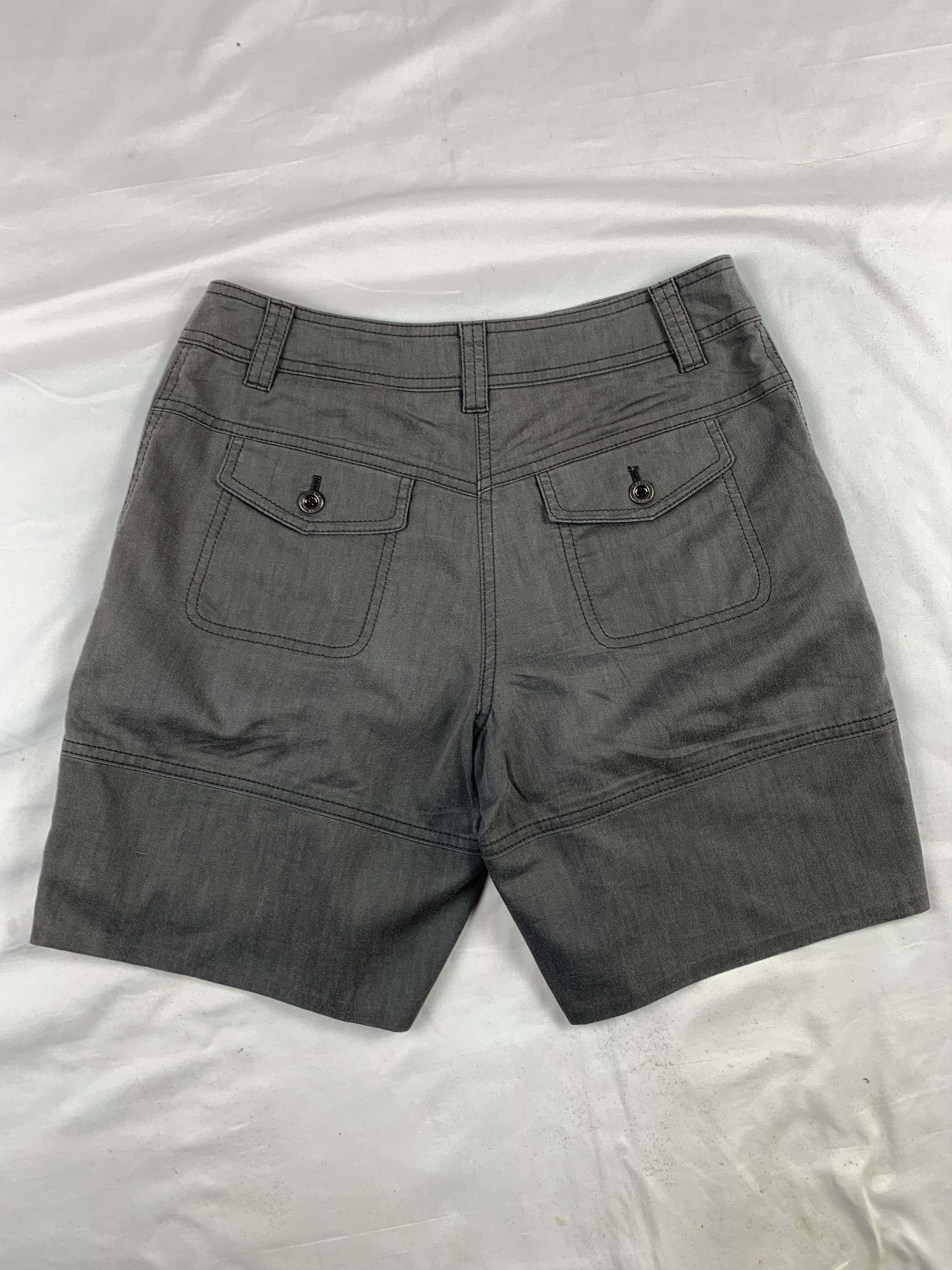 Krizia Evex by Krizia Charcoal Fatigue Shorts (28) Size 28" / US 6 / IT 42 - 4 Thumbnail