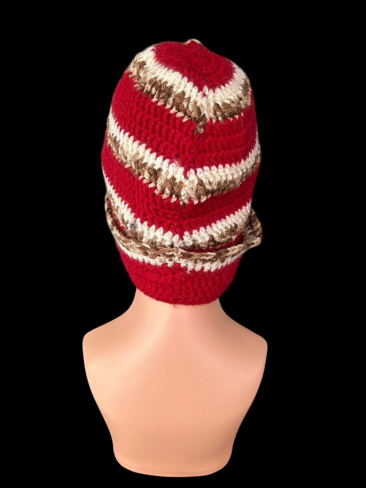 Japanese Brand × Kapital × Vintage Crochet Knitted Handmade Beanie Hats Size ONE SIZE - 3 Thumbnail