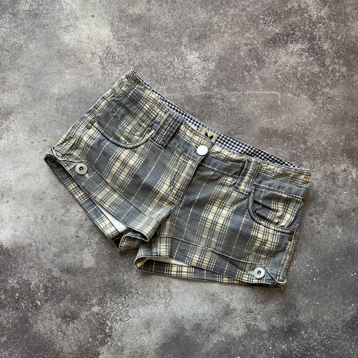 Hysteric Glamour River Island 2000’s Vintage Y2K Grunge Punk Mini Shorts Size 27" / US 4 / IT 40 - 1 Thumbnail