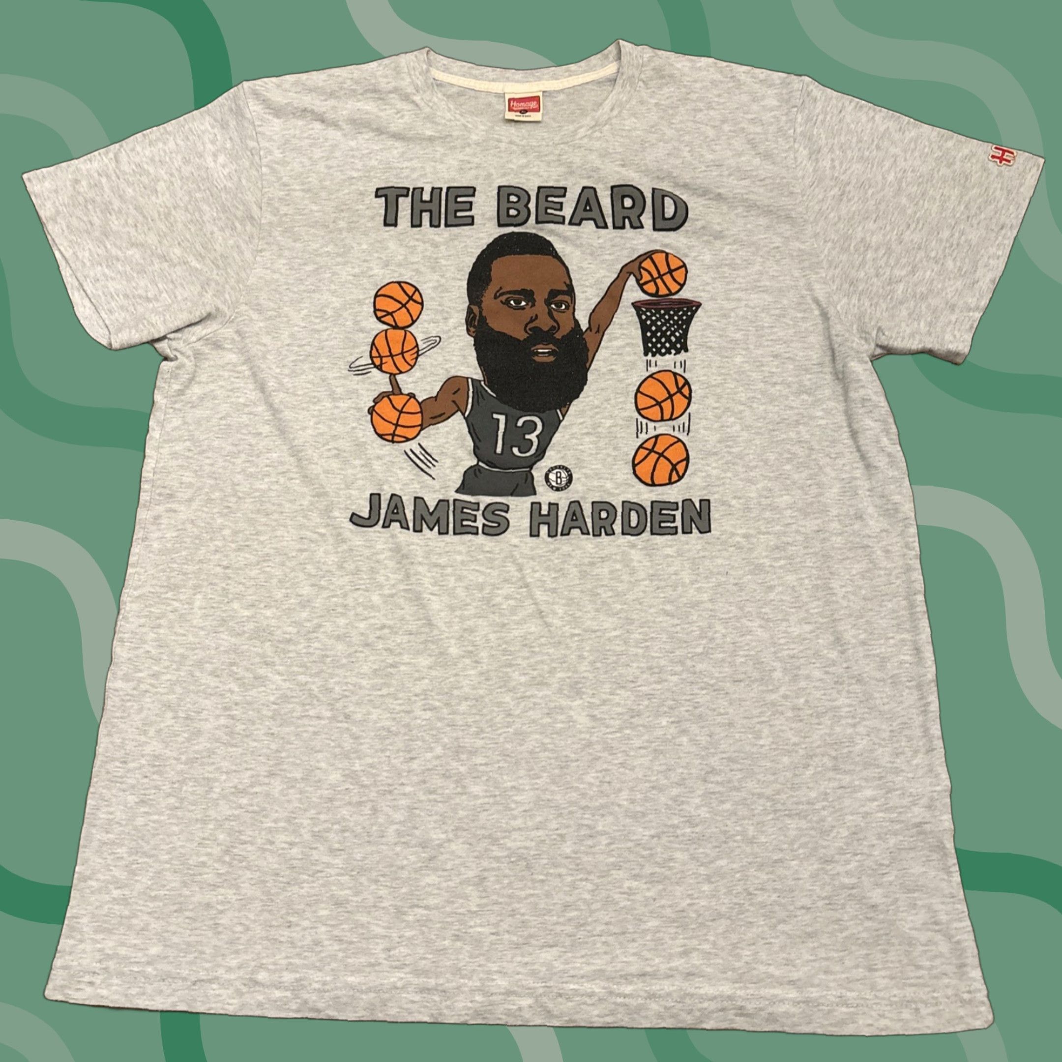 Vintage Homage James Harden The Beard Rockets T Shirt USA Men’s Size XL Gray EUC Size US XL / EU 56 / 4 - 1 Thumbnail