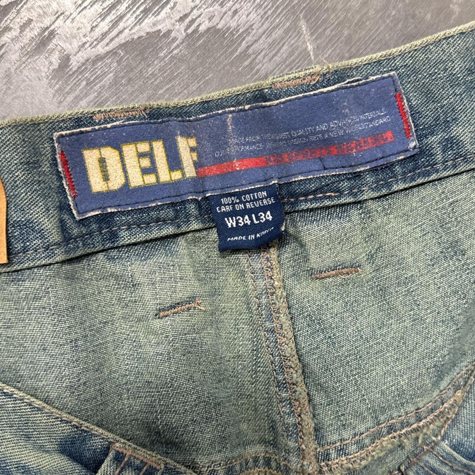 Vintage Vintage Y2K 90s Grunge Skater Cyber Dead Stock Baggy Jeans Size US 34 / EU 50 - 3 Thumbnail