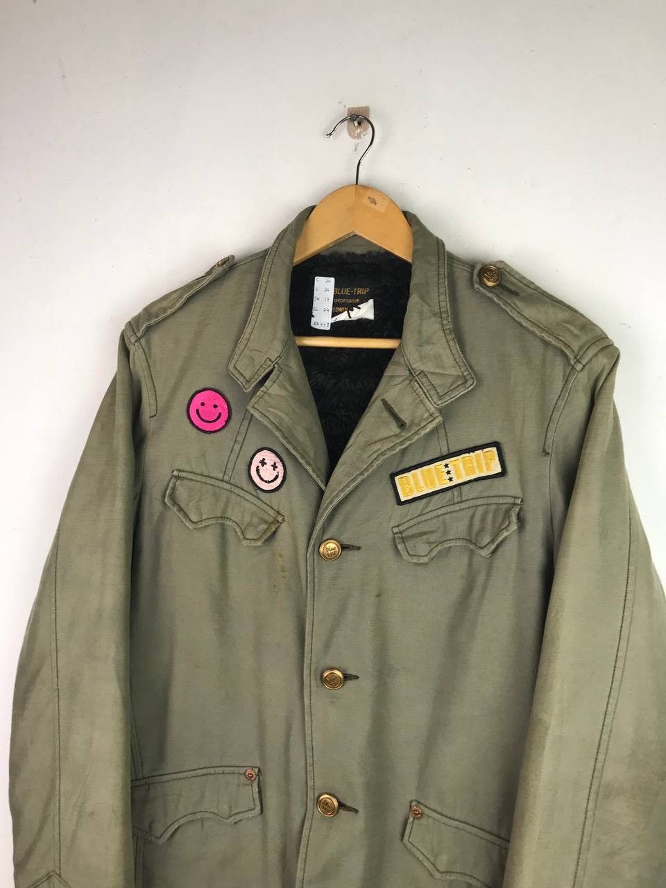 Edwin × Japanese Brand × Vintage Vintage Edwin Blue Trip Military Design Jacket Size US M / EU 48-50 / 2 - 7 Thumbnail