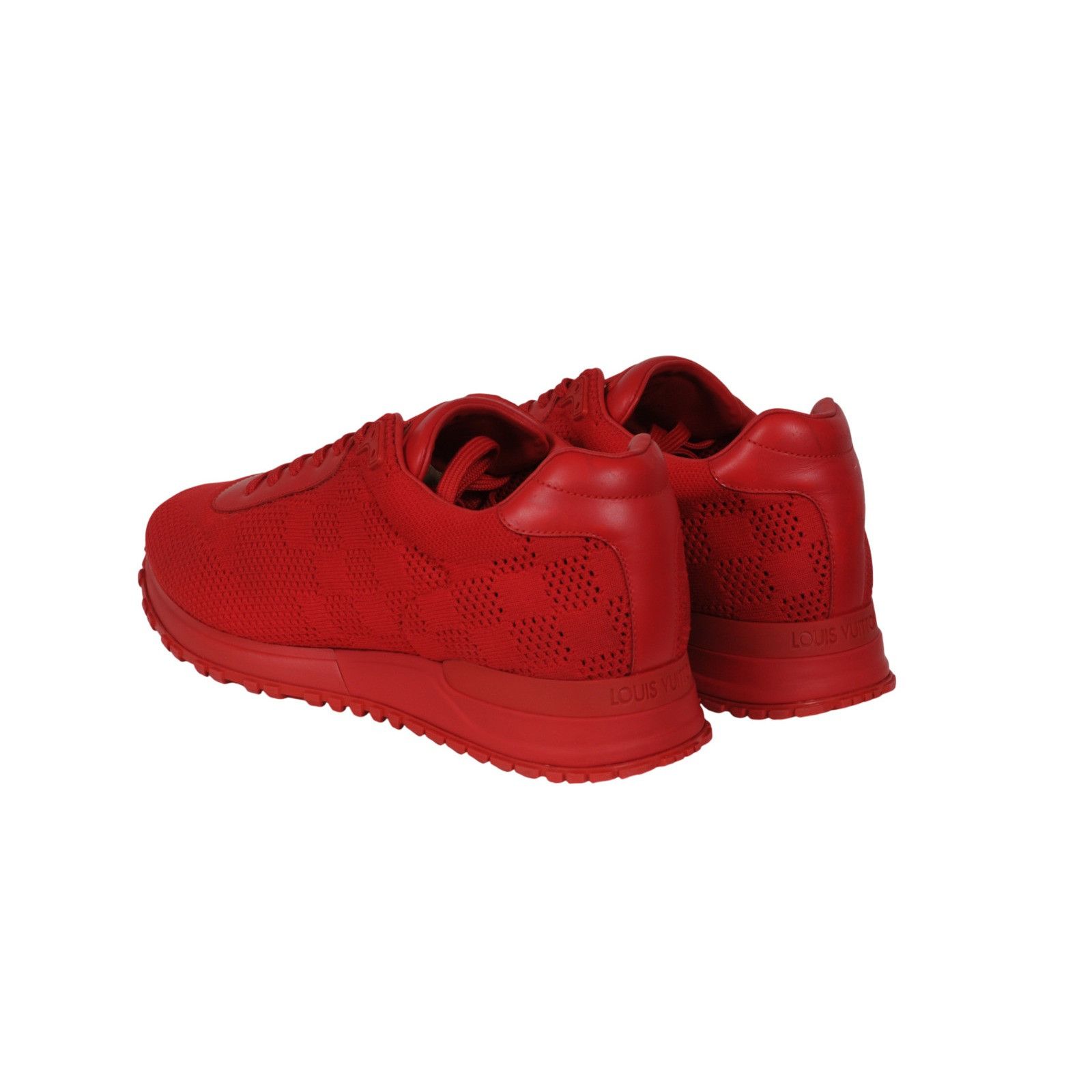 Louis Vuitton Runaway Damier Sneakers Red Size US 7 / EU 40 - 5 Thumbnail