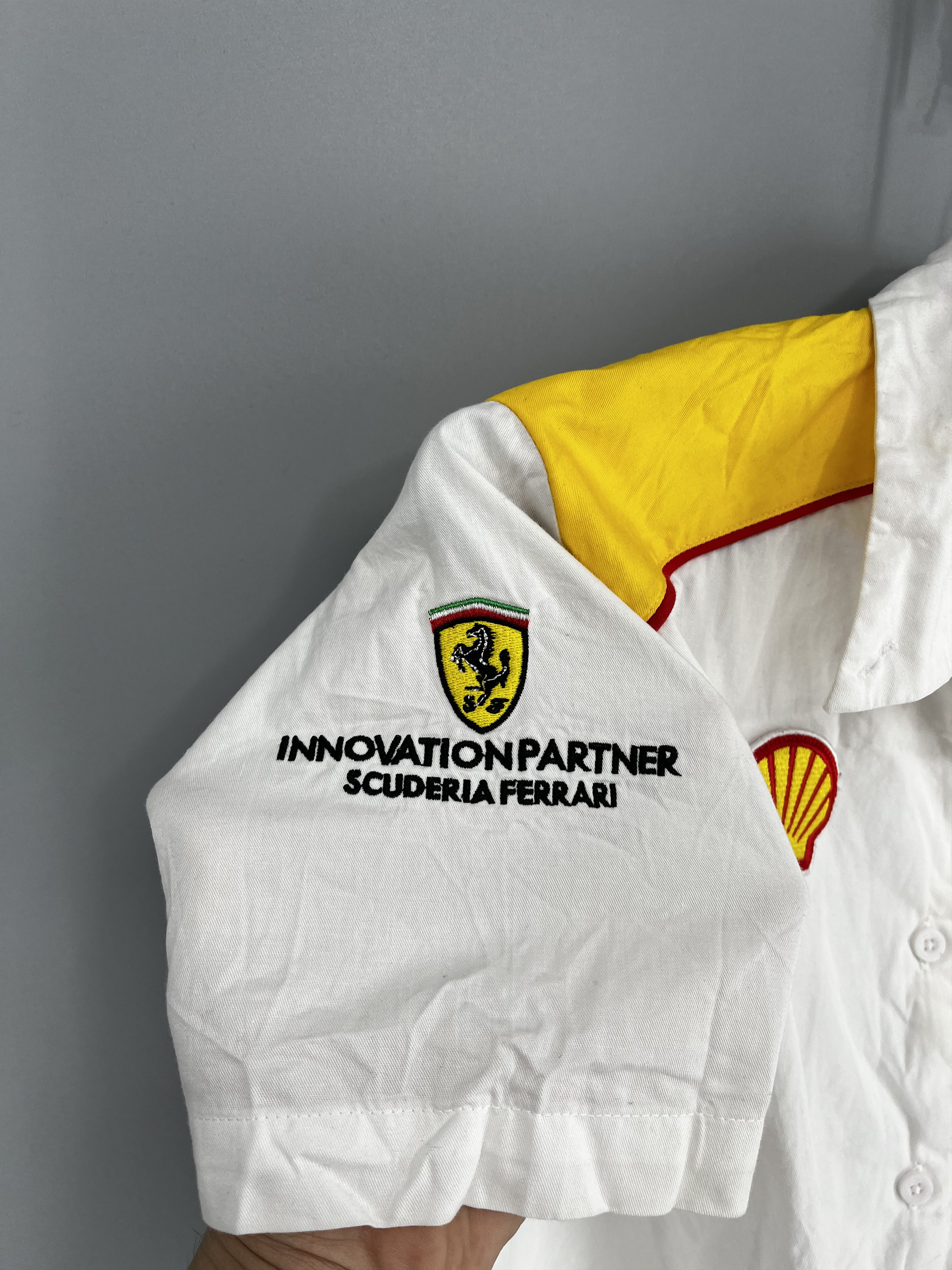 Formula 1 FERRARI T SHIRT JERSEY RACING FORMULA ONE SHELL OFFICIAL Size L / US 10 / IT 46 - 5 Thumbnail