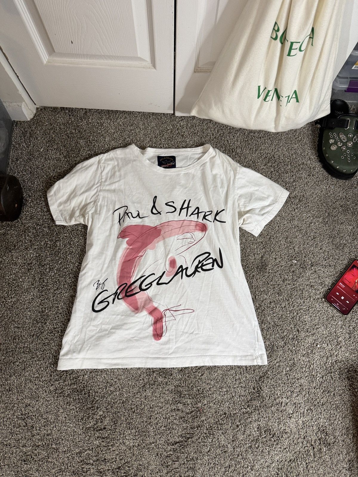 Greg Lauren × Paul & Shark Greg Lauren x Paul Shark White & Pink Tee Size US XS / EU 42 / 0 - 1 Thumbnail
