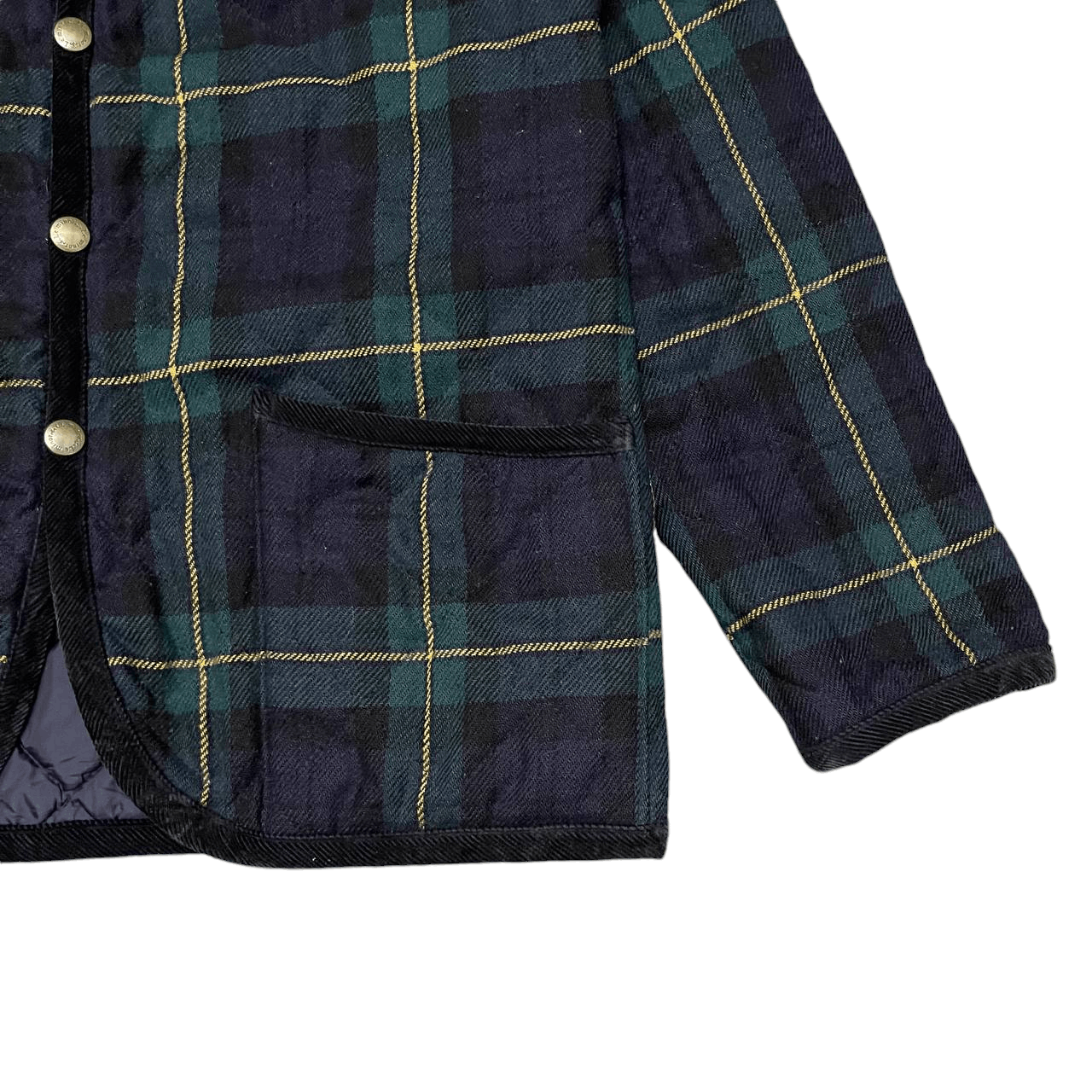 Japanese Brand Vintage Leminor Plaid Check Wool Quilted Jacket Size US S / EU 44-46 / 1 - 4 Thumbnail