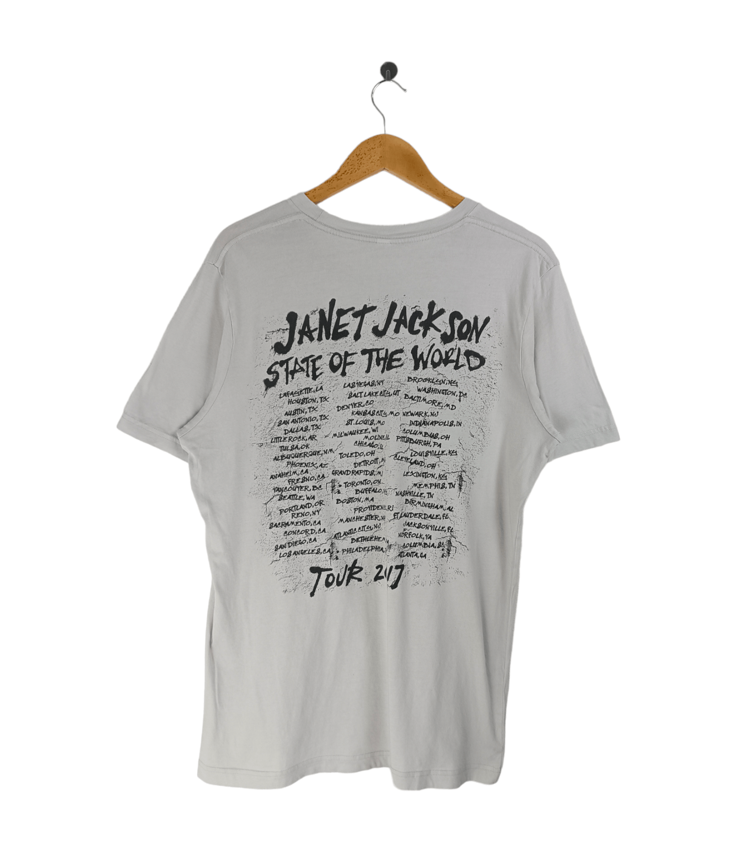 Rap Tees VINTAGE 2017 JANET JACKSON TOUR TEE whitney madonna aretha Size US L / EU 52-54 / 3 - 2 Thumbnail