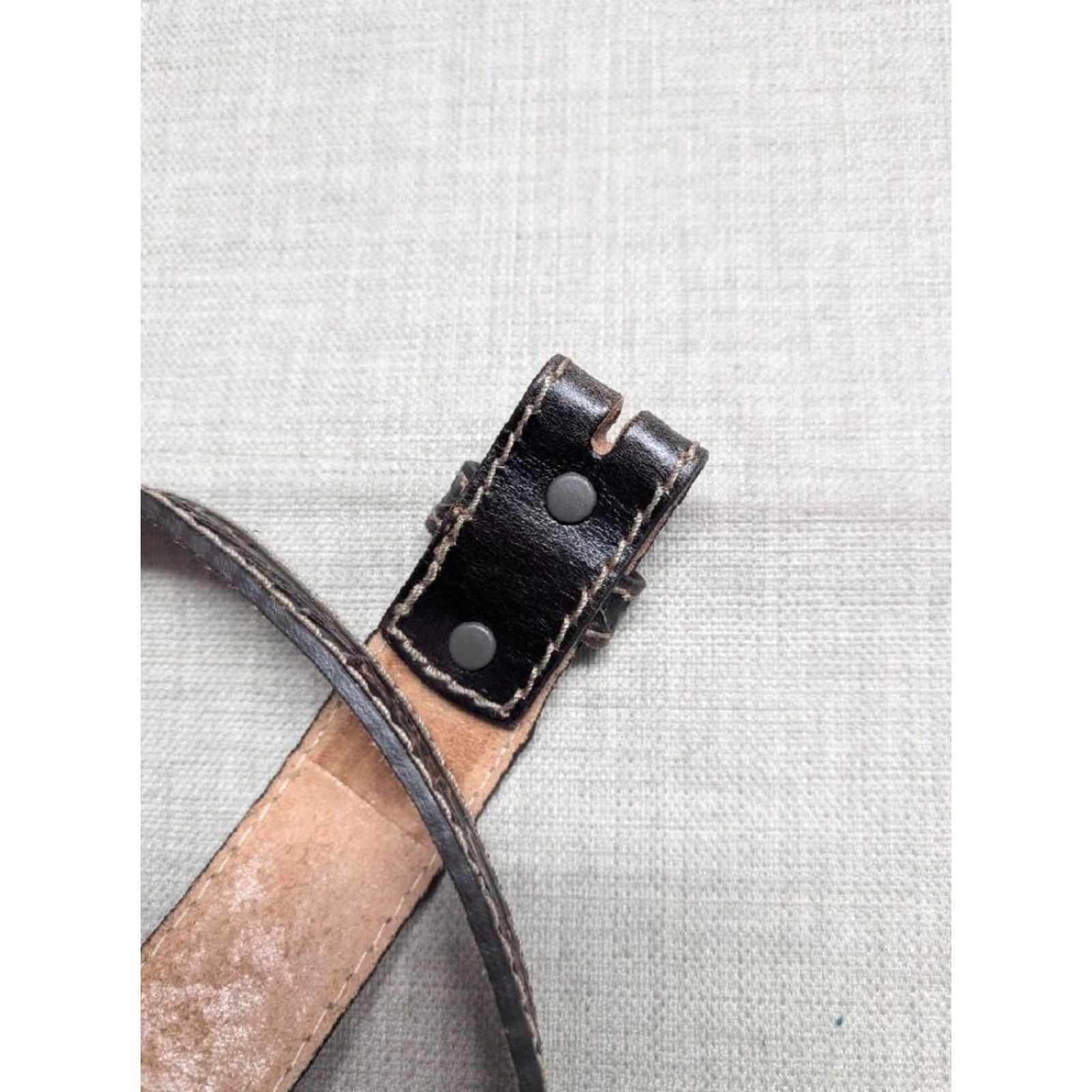 Vintage VINTAGE Justin belt - USA Made Western Belt with Floral Tooled Leather Buckle 38 Men Size 38 - 5 Thumbnail