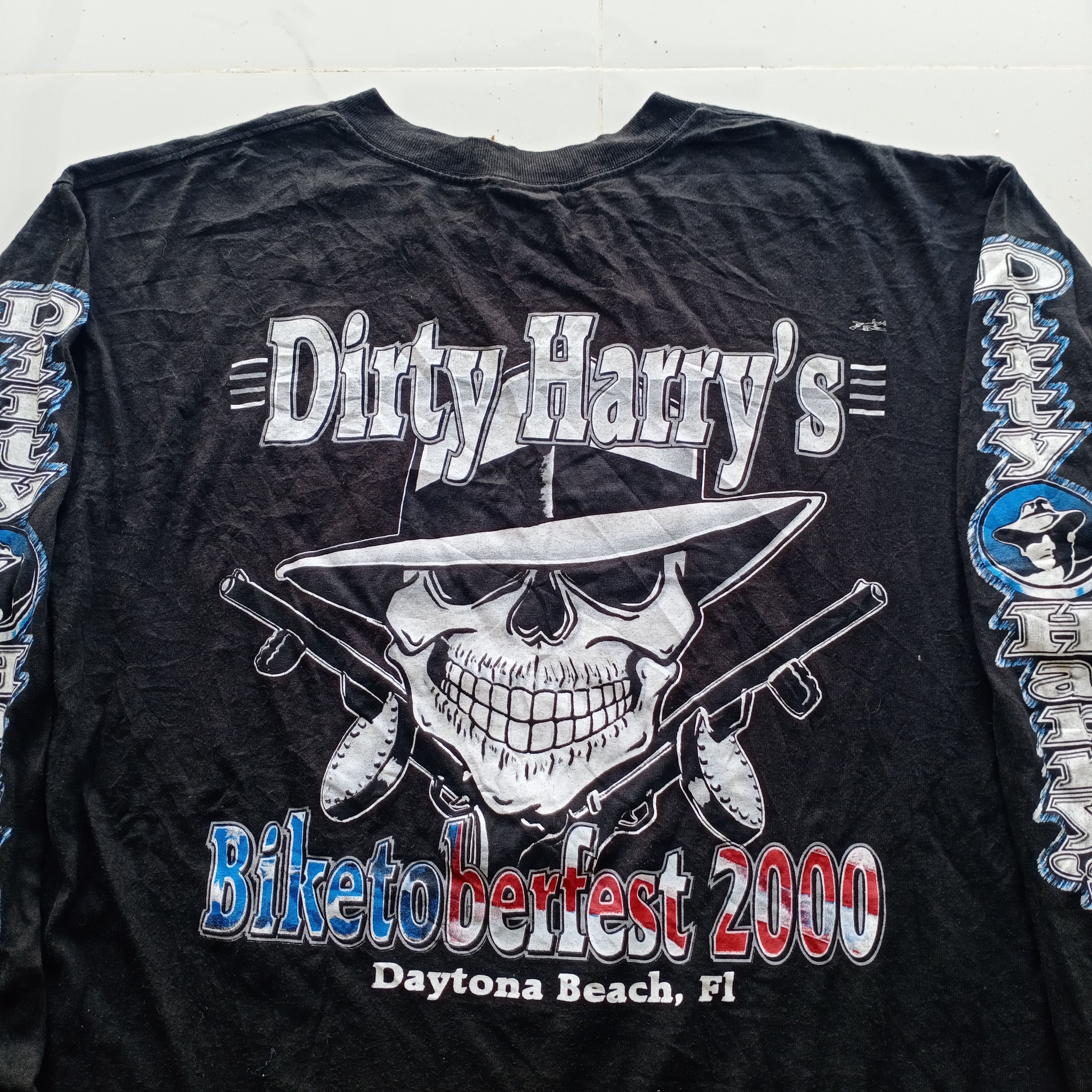 Harley Davidson Vintage 2000 Y2K Bike Week Fest Daytona Dirty Harrys Fest XL Size US XL / EU 56 / 4 - 2 Thumbnail
