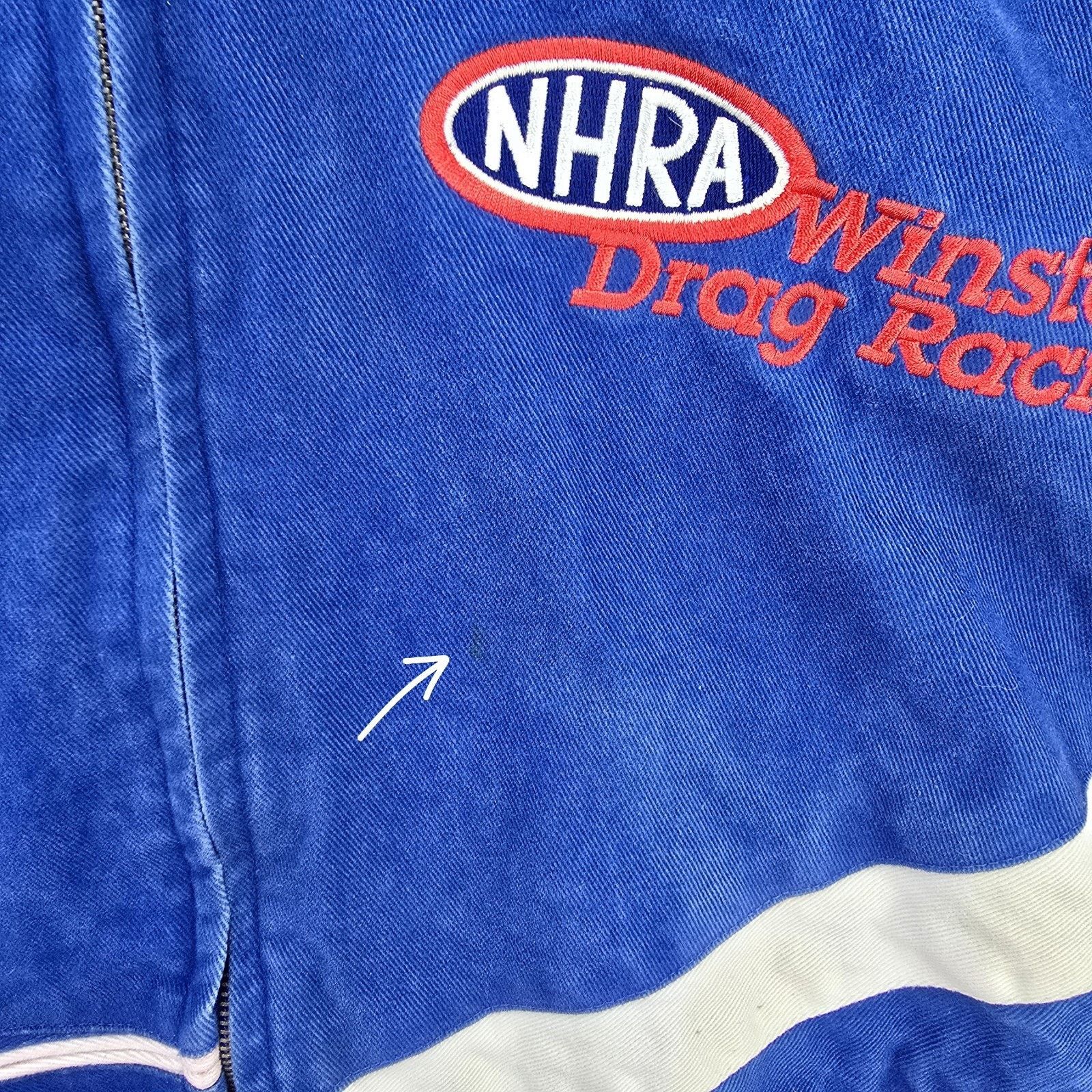 NASCAR VTG NHRA Winston Drag Racing Jacket Mens Large Nascar 90s Size US L / EU 52-54 / 3 - 5 Thumbnail