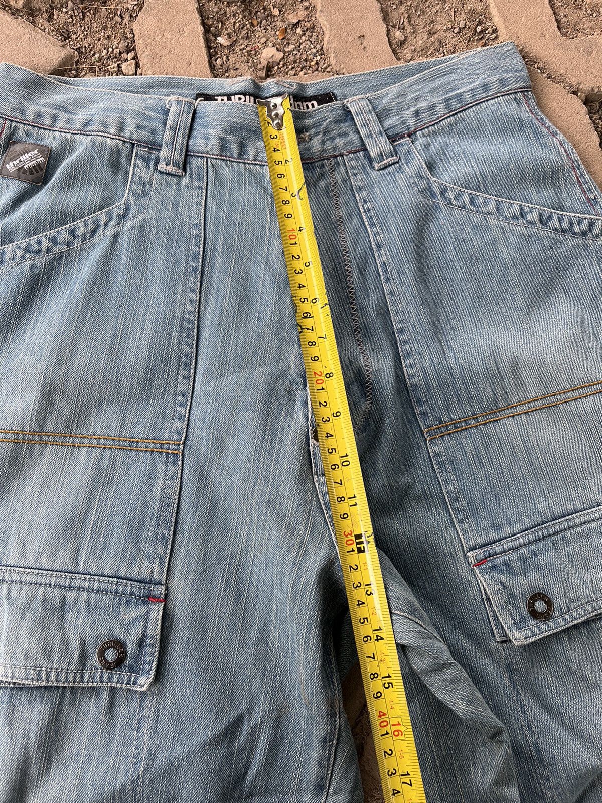 Japanese Brand × Vintage Baggy Jort Thriller Denim Size US 31 - 14 Thumbnail