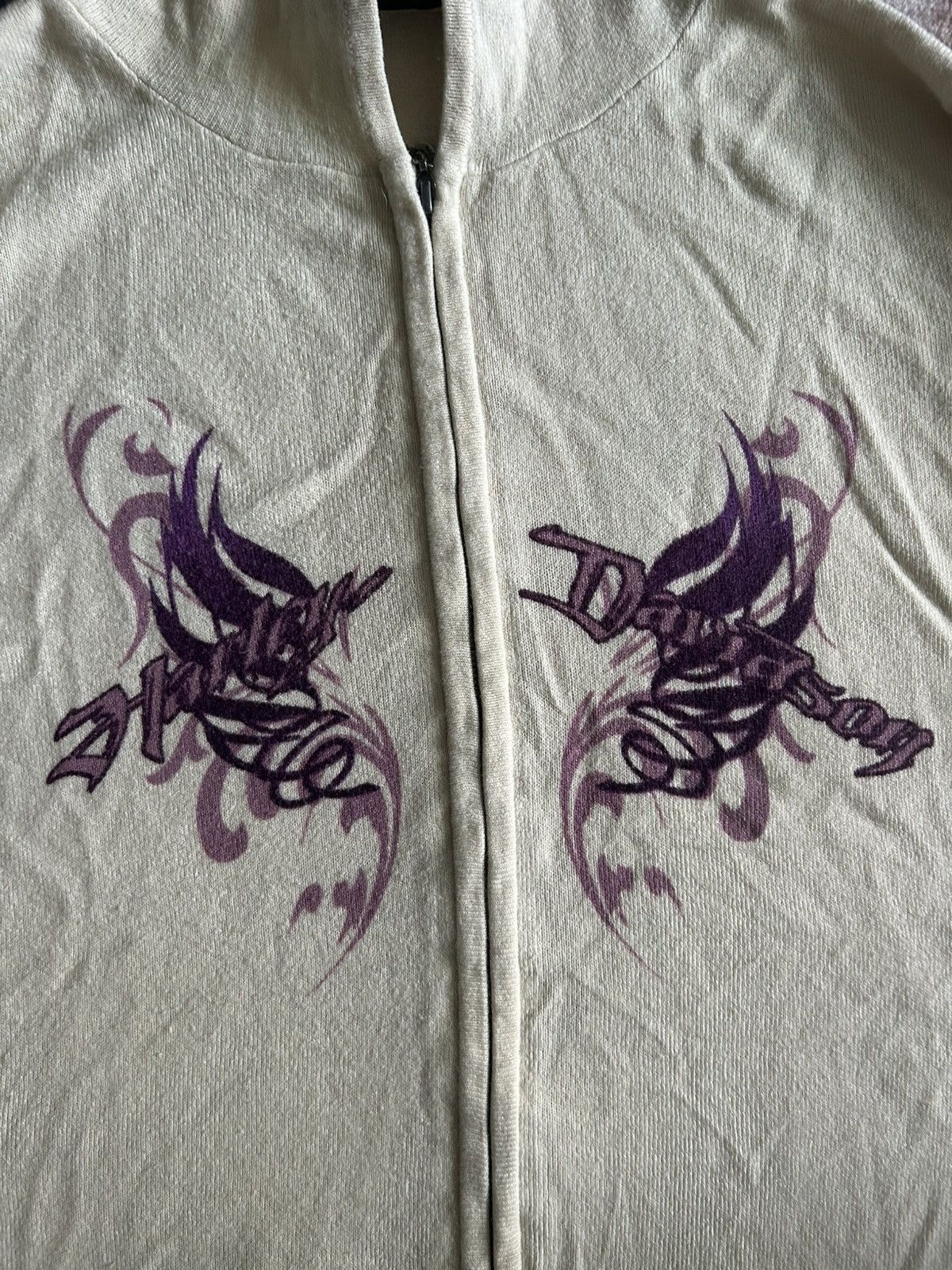 Harley Davidson Vintage Cream and purple hoodie Size M / US 6-8 / IT 42-44 - 4 Thumbnail