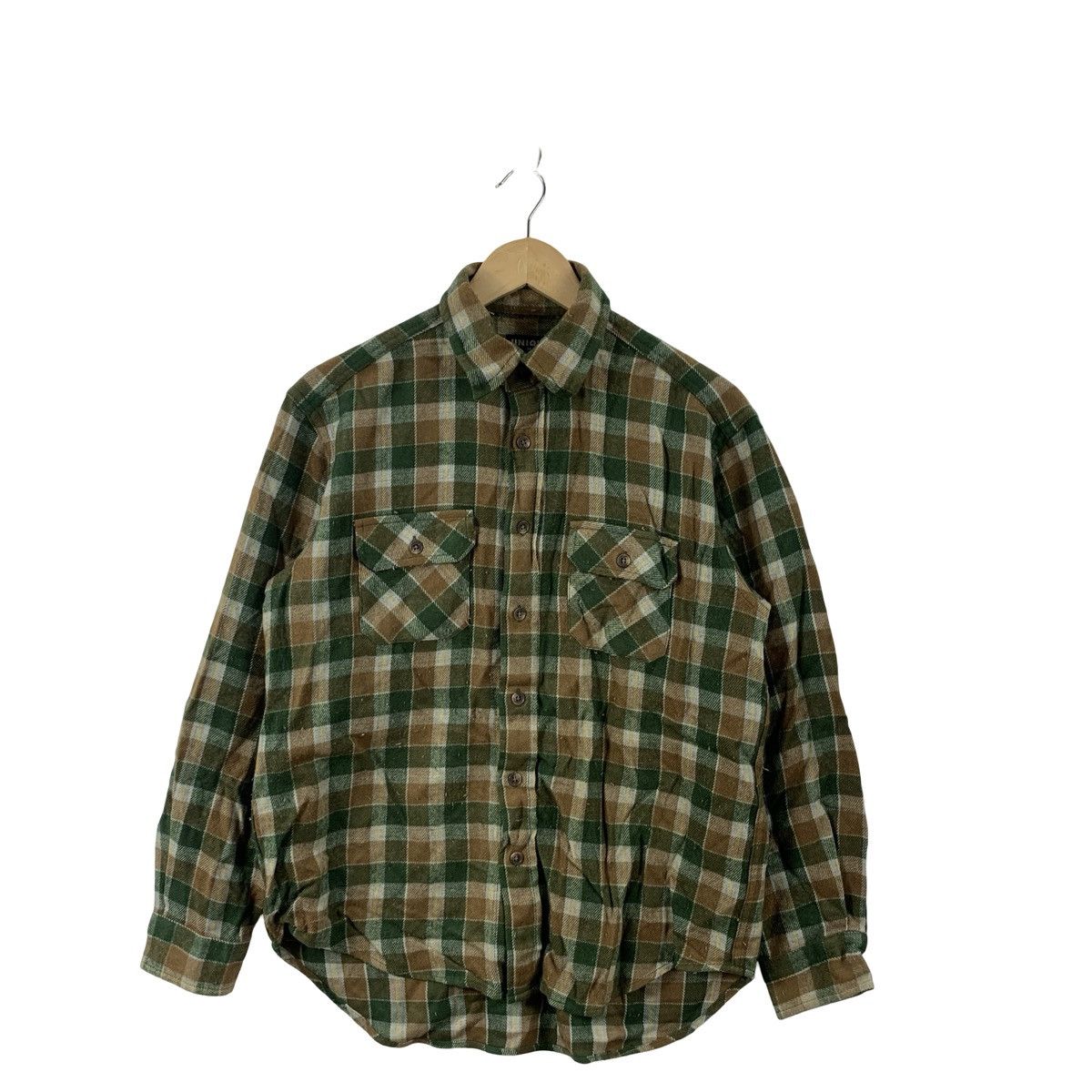 Uniqlo Uniqlo Plaid Flannel Shirt Check Button-Up Long Sleeve Size US M / EU 48-50 / 2 - 4 Thumbnail