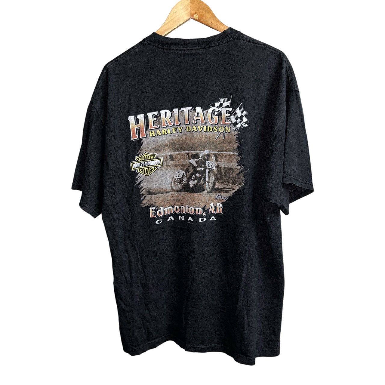 Harley Davidson RK Stratman Edmonton Canada Tee Size US XL / EU 56 / 4 - 3 Thumbnail