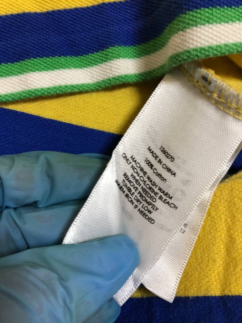 Polo Ralph Lauren Polo Ralph Lauren Yellow Stripe Cotton Polo Men's Size US XL / EU 56 / 4 - 3 Thumbnail