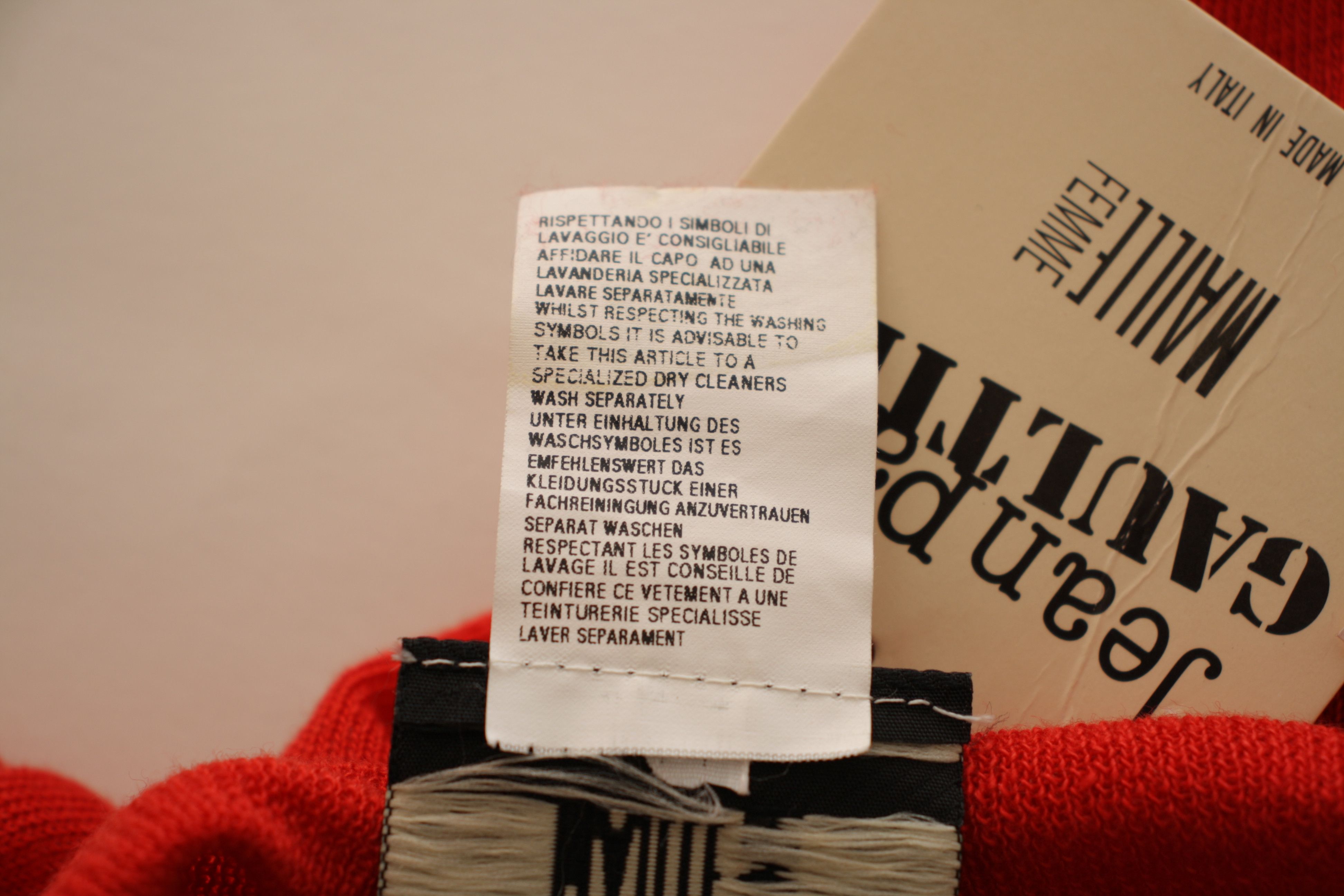 Jean Paul Gaultier NWT Jean Paul Gaultier Asymmetrical Polo Shirt Red Linen M Size M / US 6-8 / IT 42-44 - 6 Thumbnail