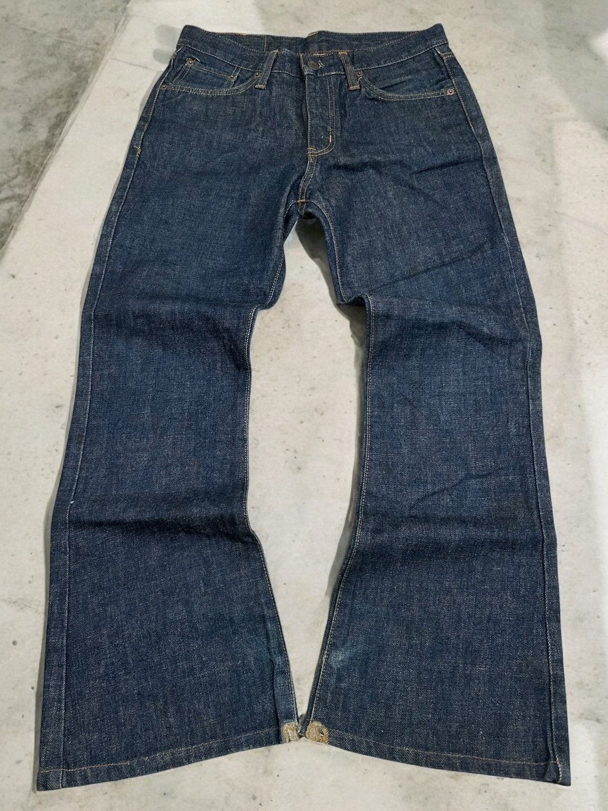 Edwin × Japanese Brand × Vintage Vintage Flare Edwin Japan 53 400XX Distressed Jeans Denim Size US 29 - 1 Thumbnail